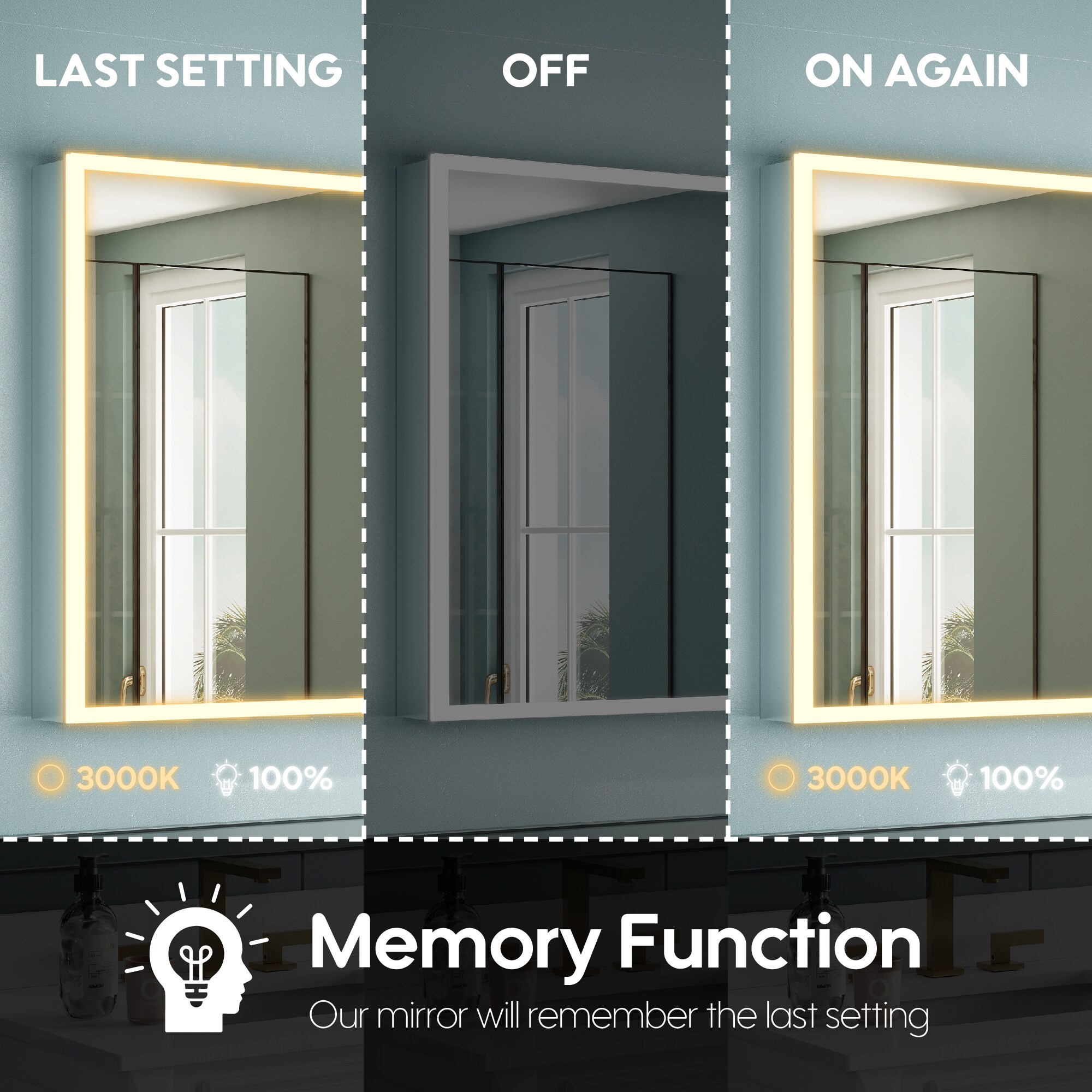 WELLFOR VEX-36LWH Bathroom-Medicine-Cabinets - View #9