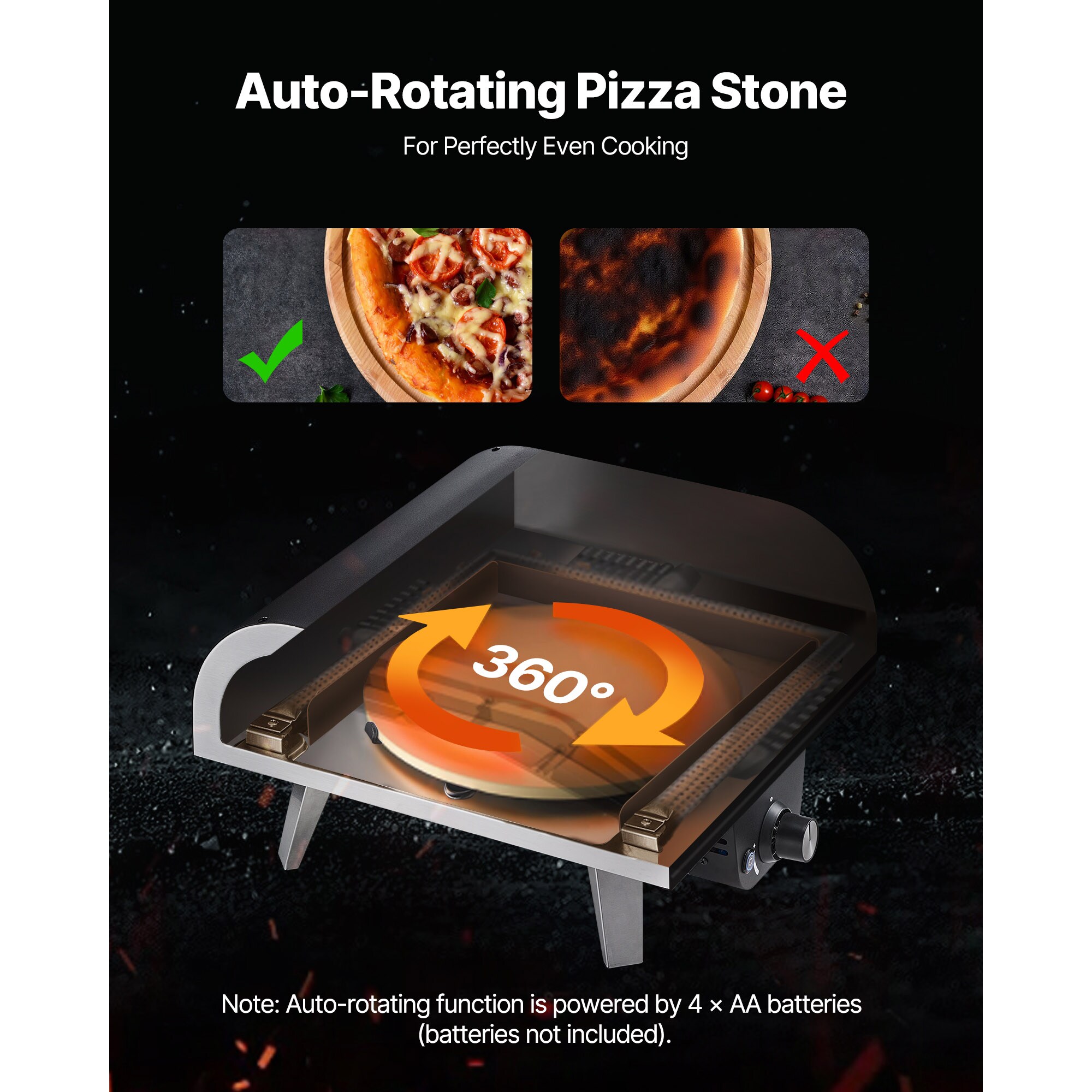 VEVOR SCBXPSLWNZWD08391V9 Outdoor-Pizza-Ovens - View #4