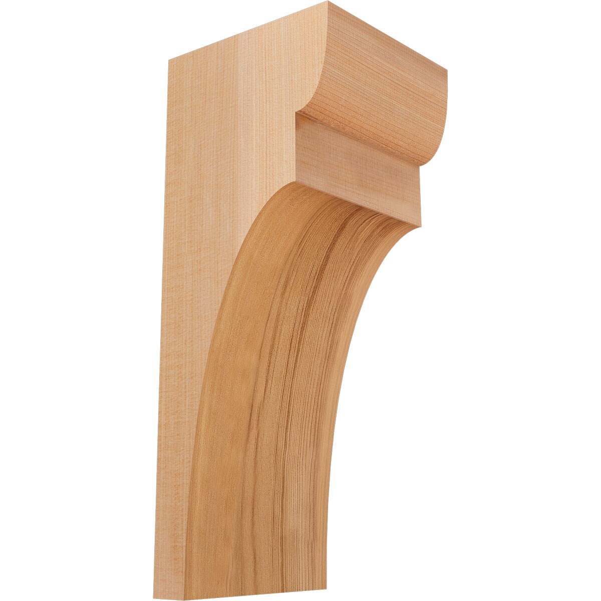 Ekena Millwork COR06X06X14YOR00SWR 5-1/2-in x 6-in x 14-in Yorktown Unfinished Western red cedar Wood Paintable/Stainable Corbel