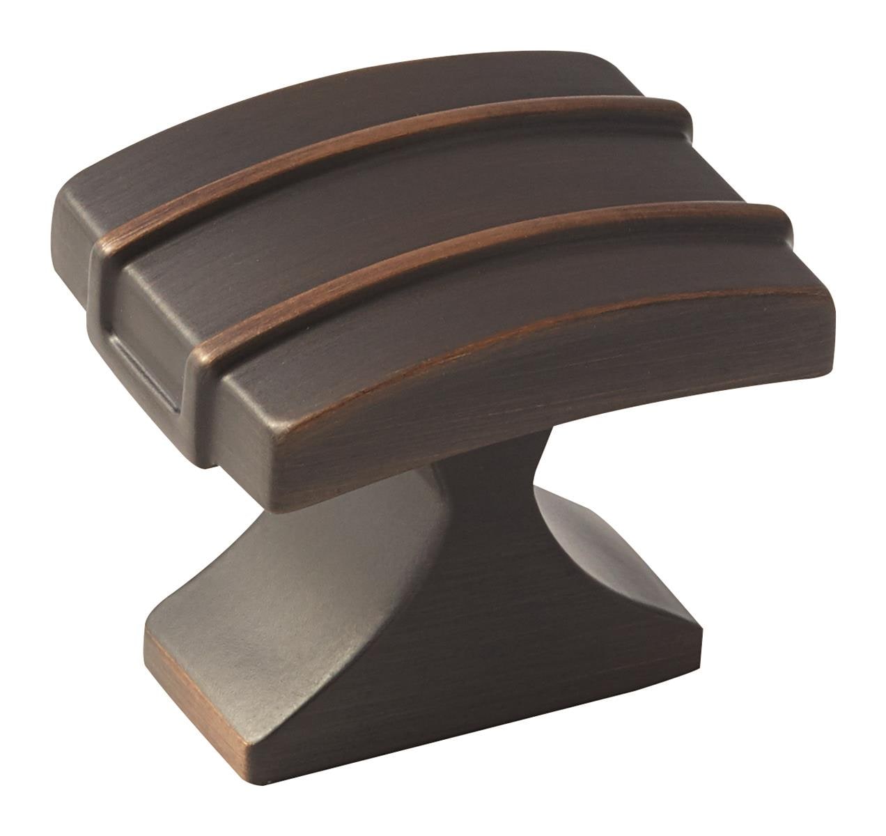 Amerock BP36601ORB Davenport 1-1/4-in Oil Rubbed Bronze Rectangular Transitional Cabinet Knob