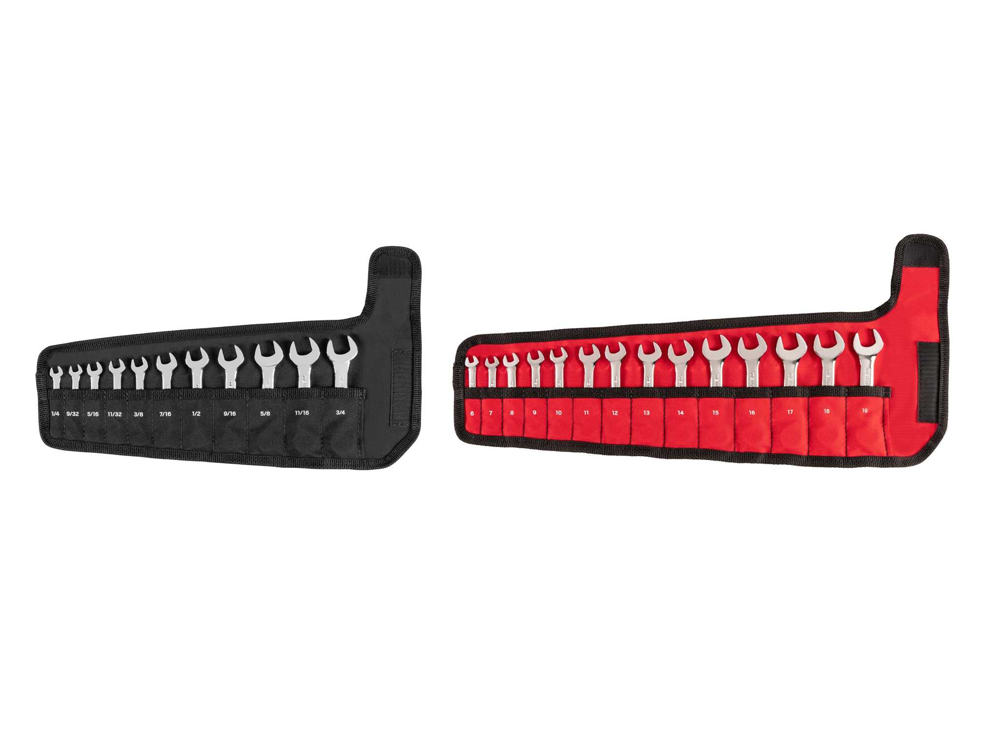 TEKTON WCB94403 25 -Piece Set 12-point SAE and Metric Standard Combination Wrench Includes Soft Case