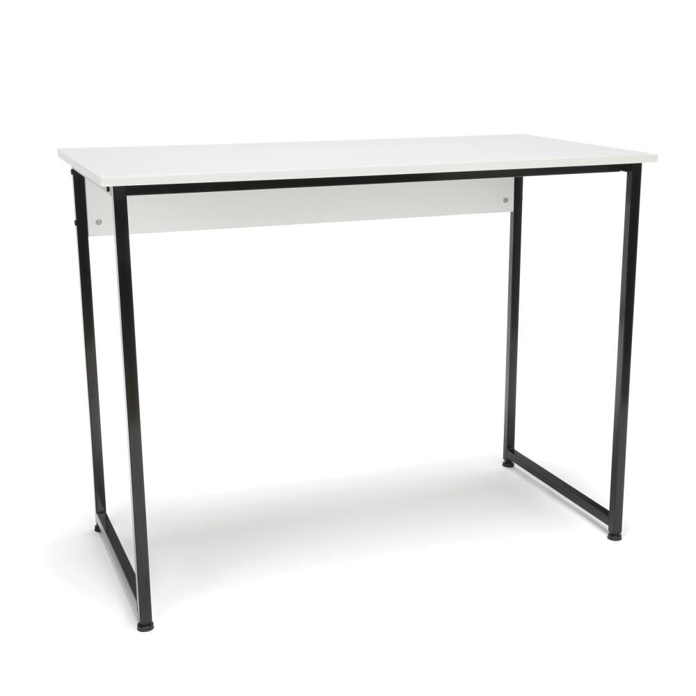 OFM ESS-1040-BLK-WHT ESSENTIALS 39.25-in Traditional Computer Desk