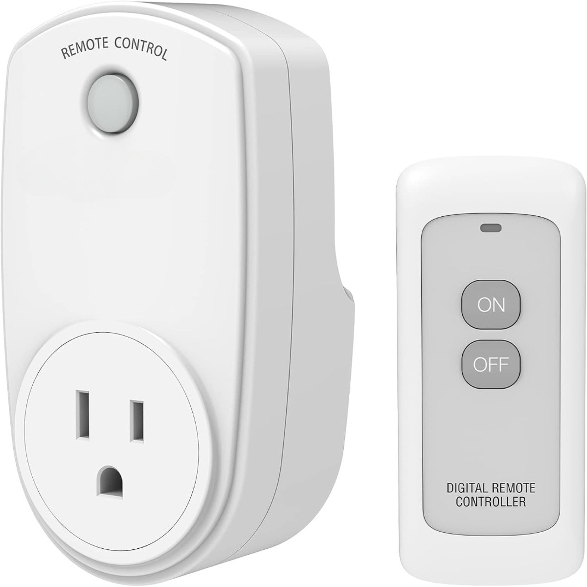 Jokupey 2 Pack Remote Control Outlet Wireless Electrical Plug Switch ...