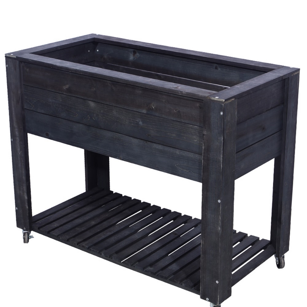HIGHLANDERHOME GRAYELEVATED40X32X20 Planter-Window-Box - View #2