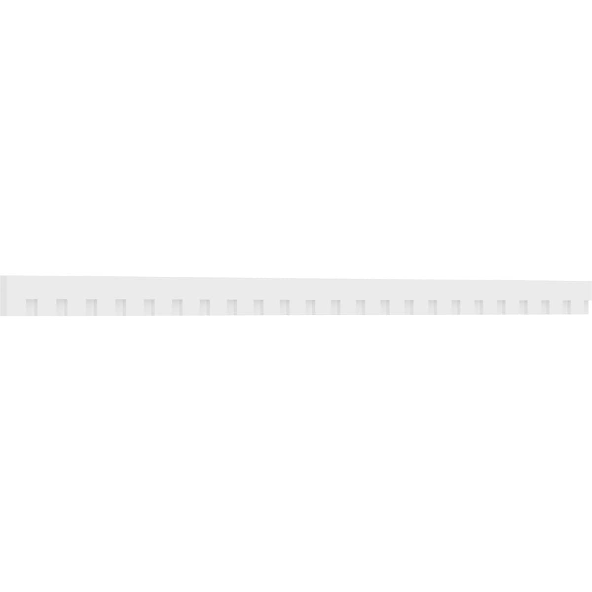 Ekena Millwork DENP04WIL01 Wilson 4-in x 7-ft 6-in Unfinished PVC Crown Moulding