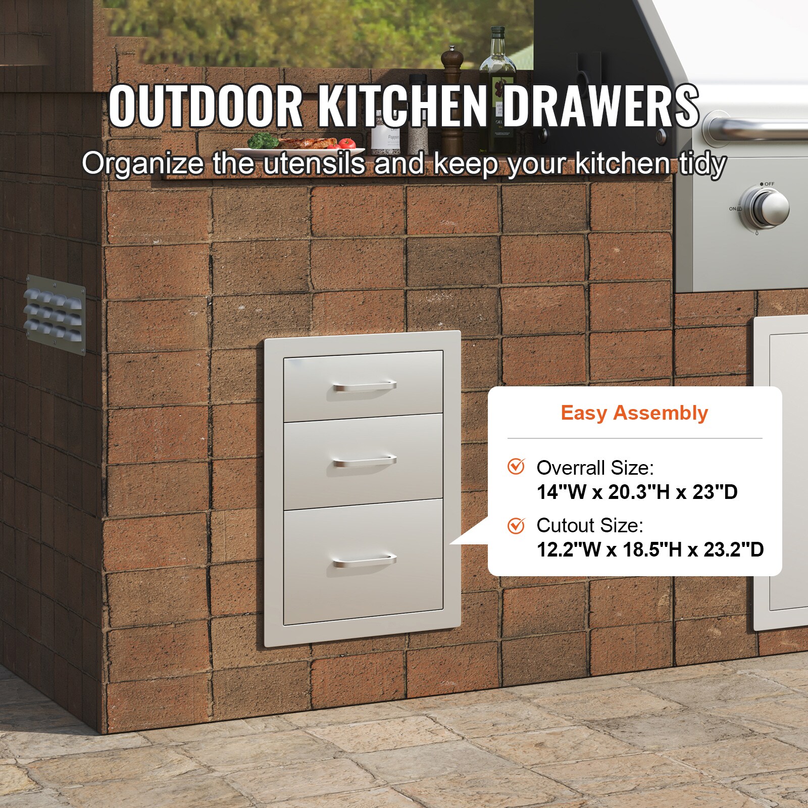 VEVOR SC20.25X14YC00002V0 Modular-Outdoor-Kitchens - View #2