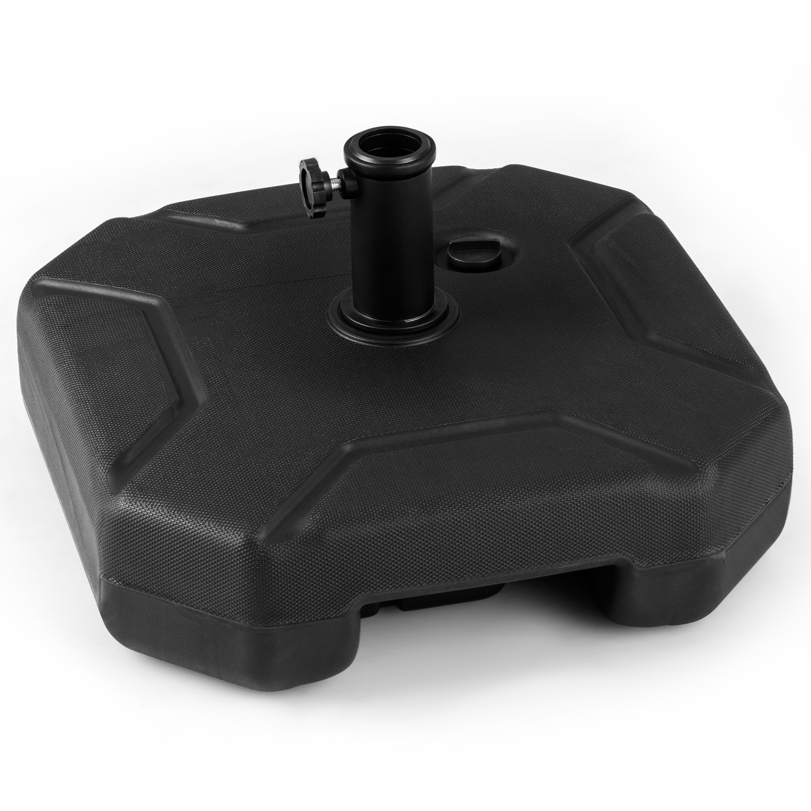 Ayelon - 3.5-lb Black Steel Steel Patio Umbrella Base