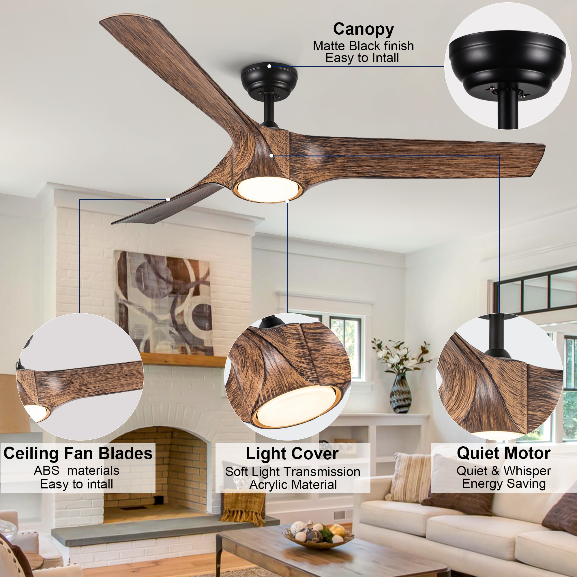 YUHAO LSDC1125BKM56 Ceiling-Fans - View #18