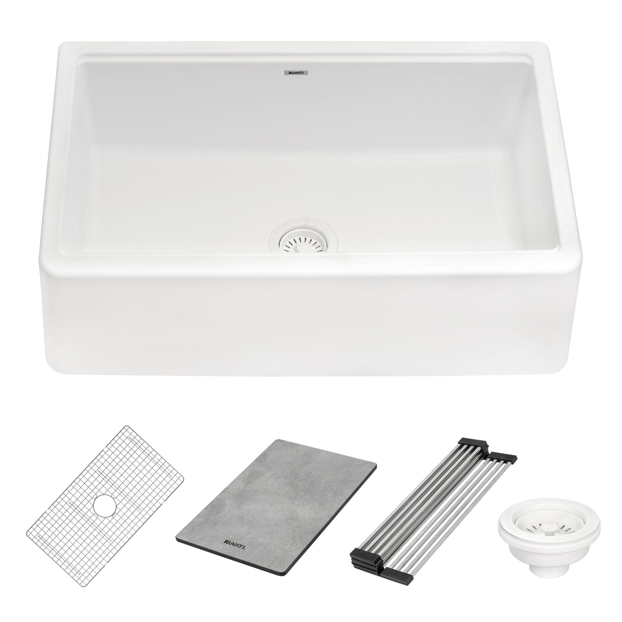Ruvati RVG1533WH Kitchen-Sinks - View #2