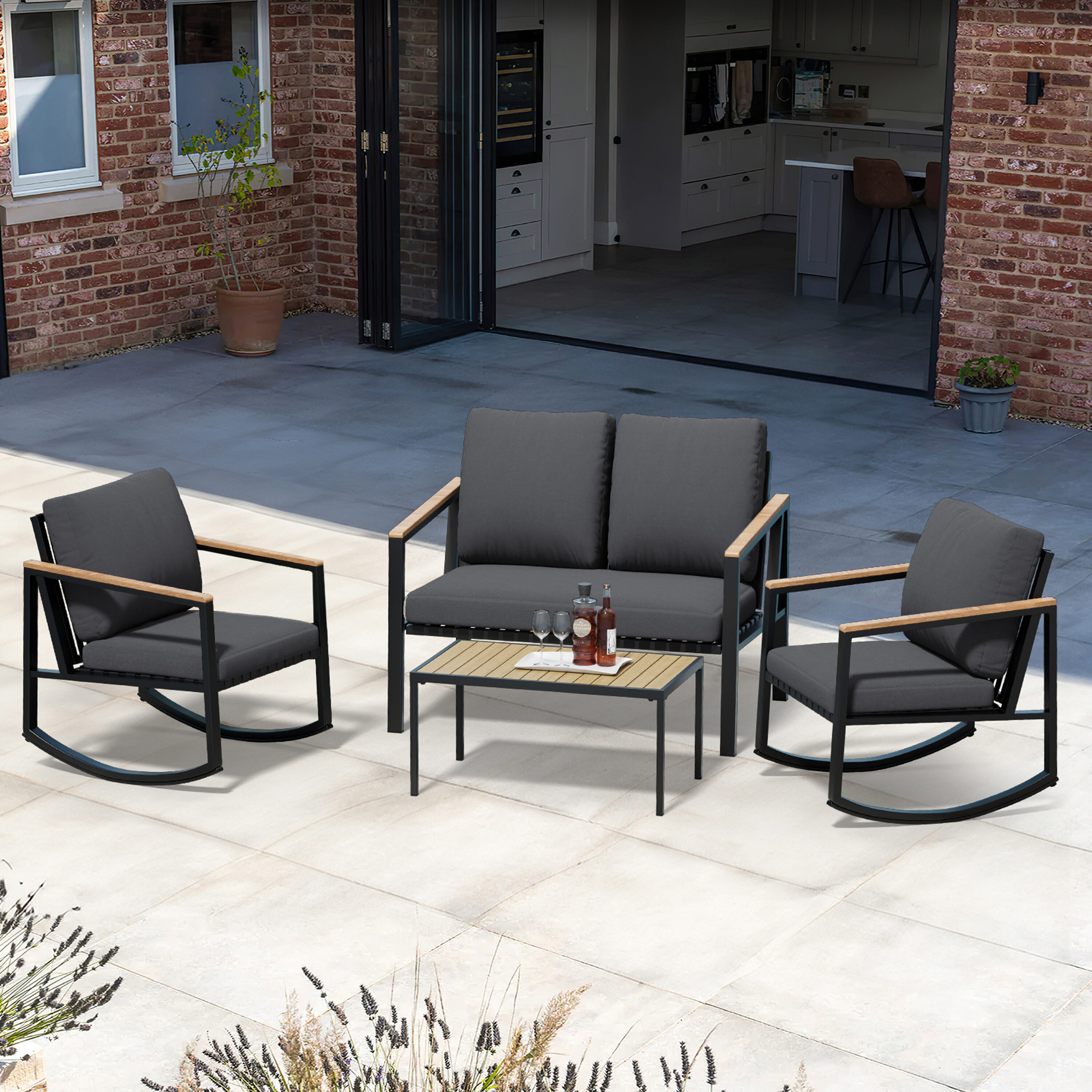 JEAREY KDBD-04GY Patio-Conversation-Sets - View #8
