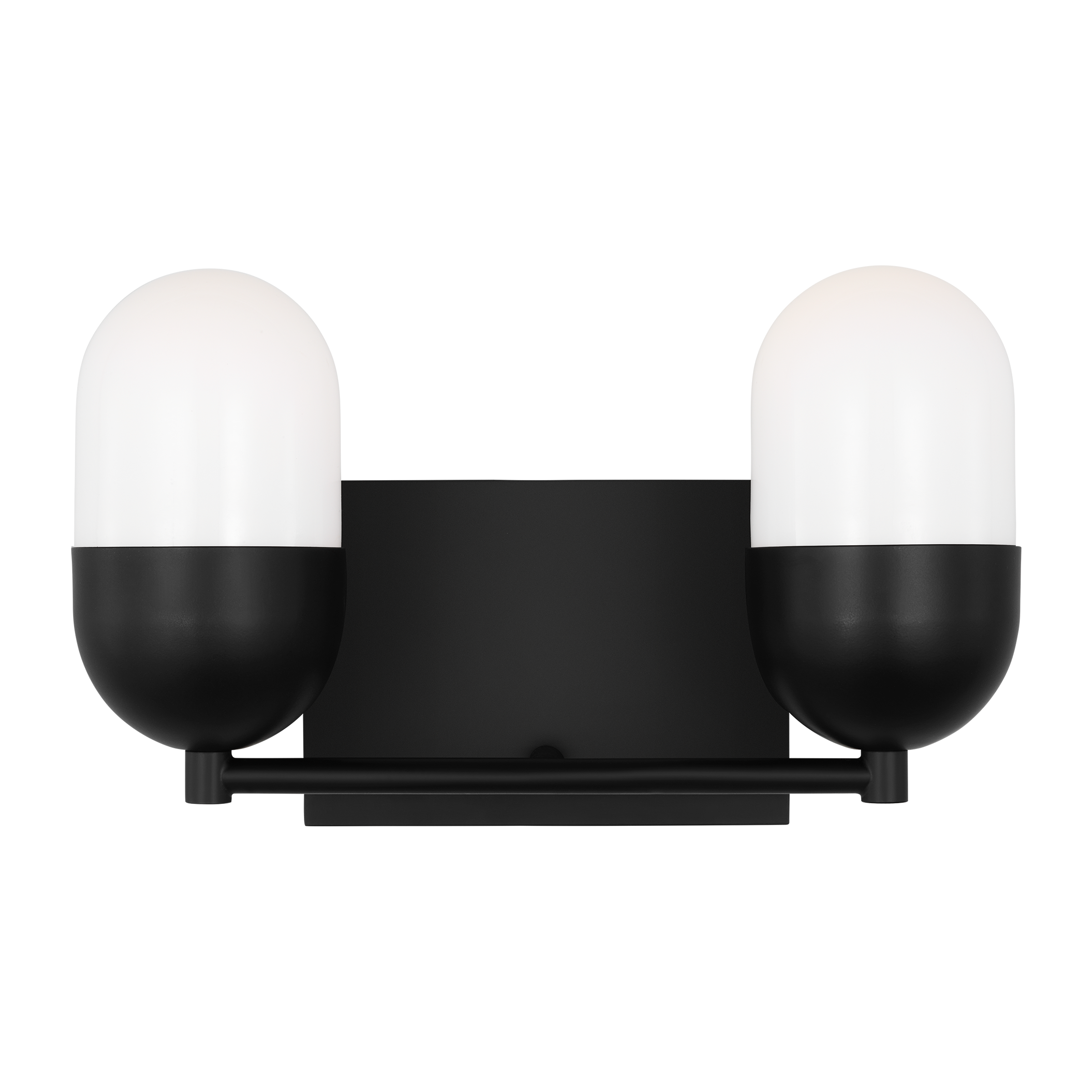 Scott Living DJV1092MBK Foster 12.625-in 2 -Light Black Modern/contemporary Vanity light