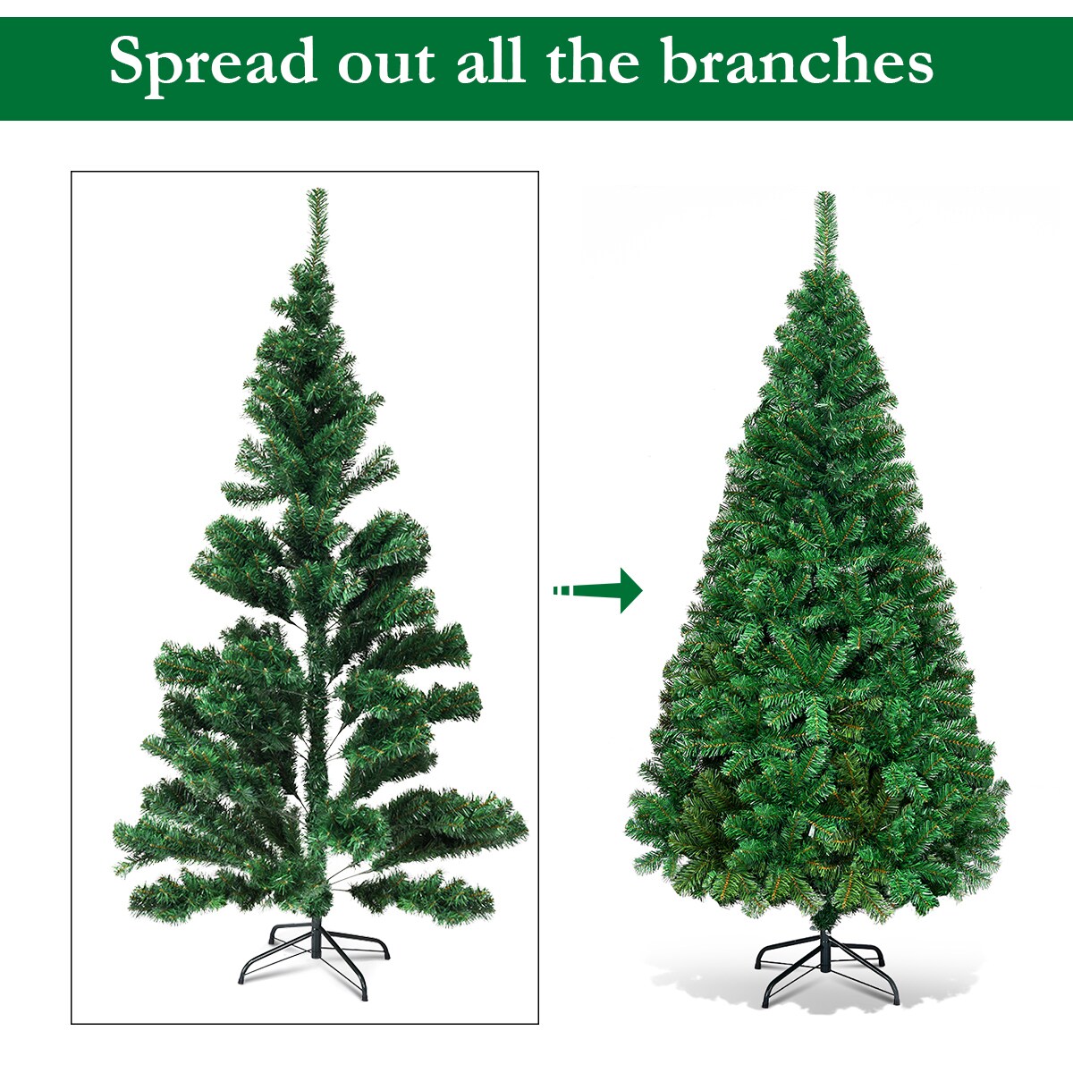 Costway CM19721 Artificial-Christmas-Trees - View #3