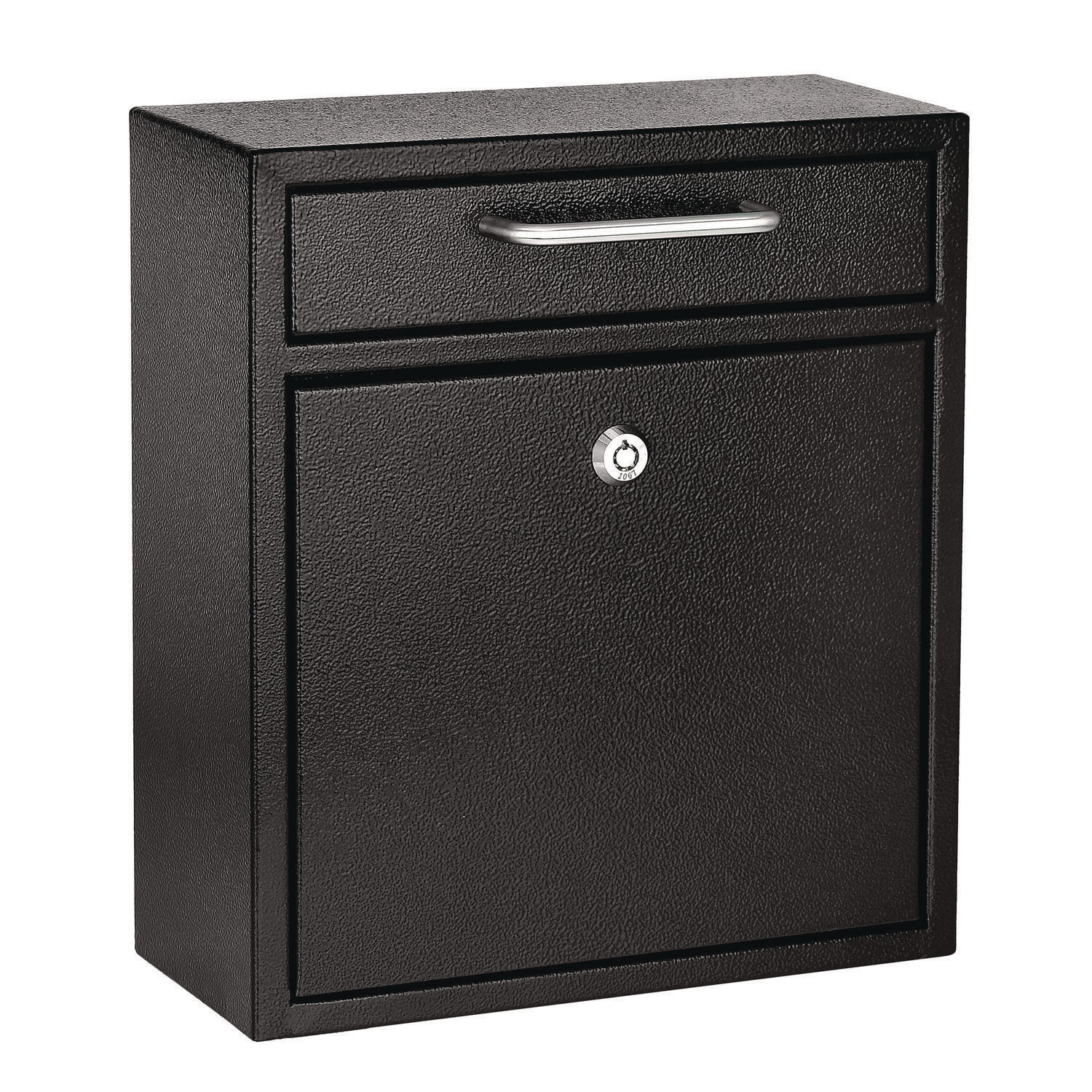 Medium Ultimate Wall Mounted Mail Box 10.4 x 4.5 x 12 Black