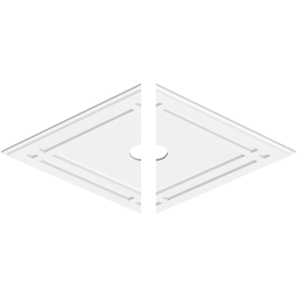 Ekena Millwork CMP36X24DD2-03000 Ceiling-Medallions - View #2
