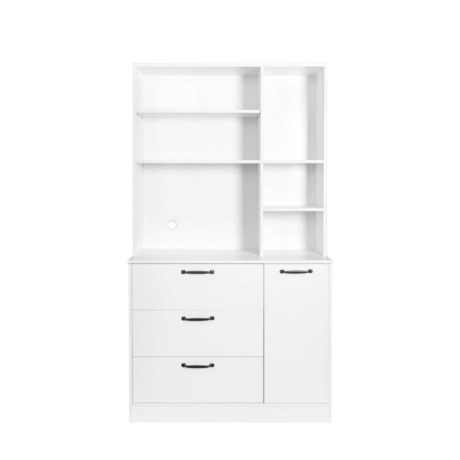 GZMR Large Kitchen Pantry Storage Cabinet with Drawers Contemporary ...