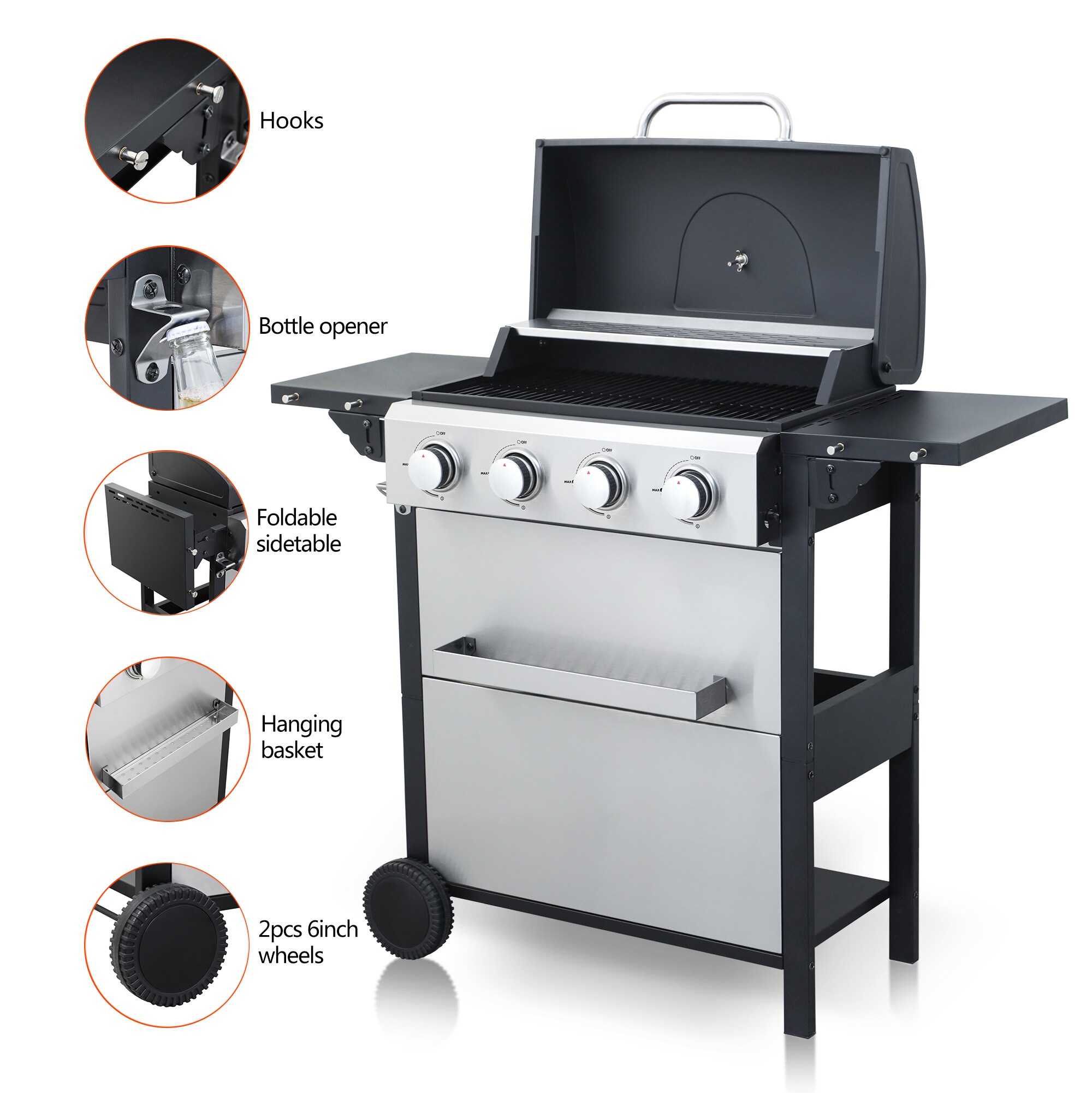 Tatayosi XH-208373 Gas-Grill - View #2