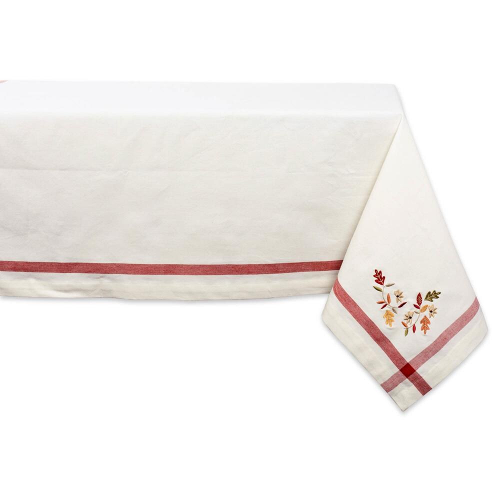 DII CAMZ37814 Indoor/Outdoor Fall Leaves Table Cover for 34-in square