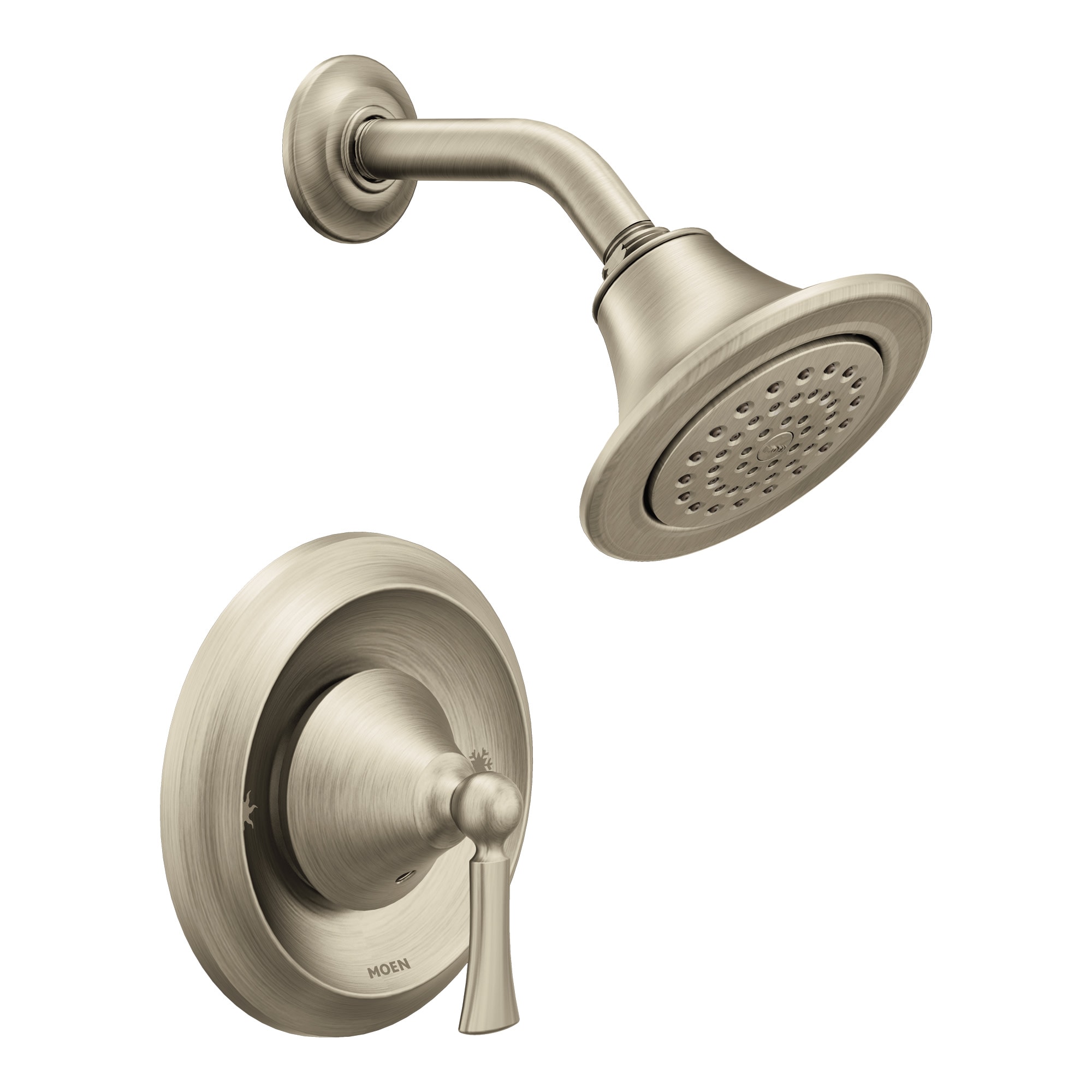 Moen T4502EPBN Wynford Brushed Nickel 1-handle Single function 5.13-Inches Round Shower Faucet