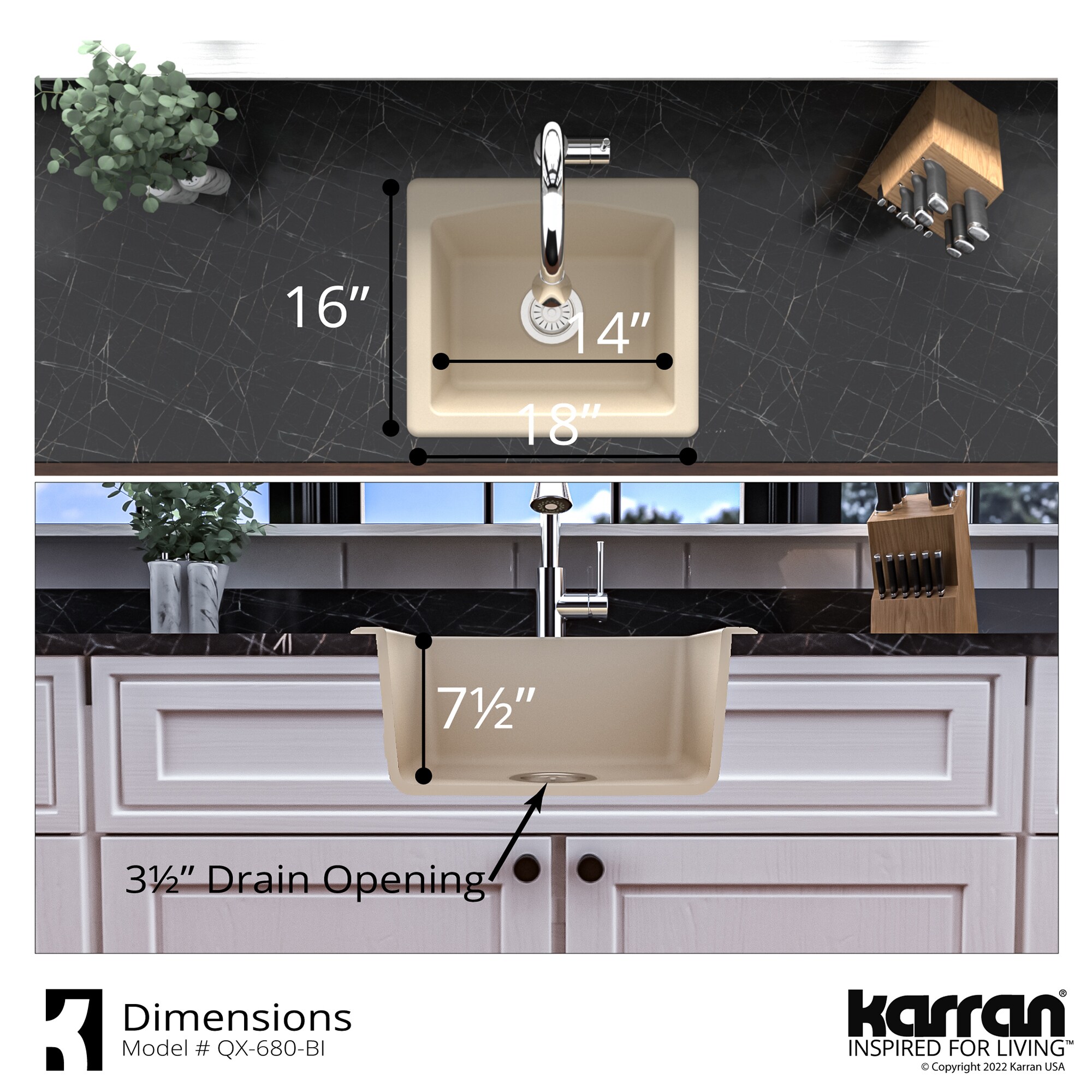 Karran QX-680-BI Kitchen-Sinks - View #6