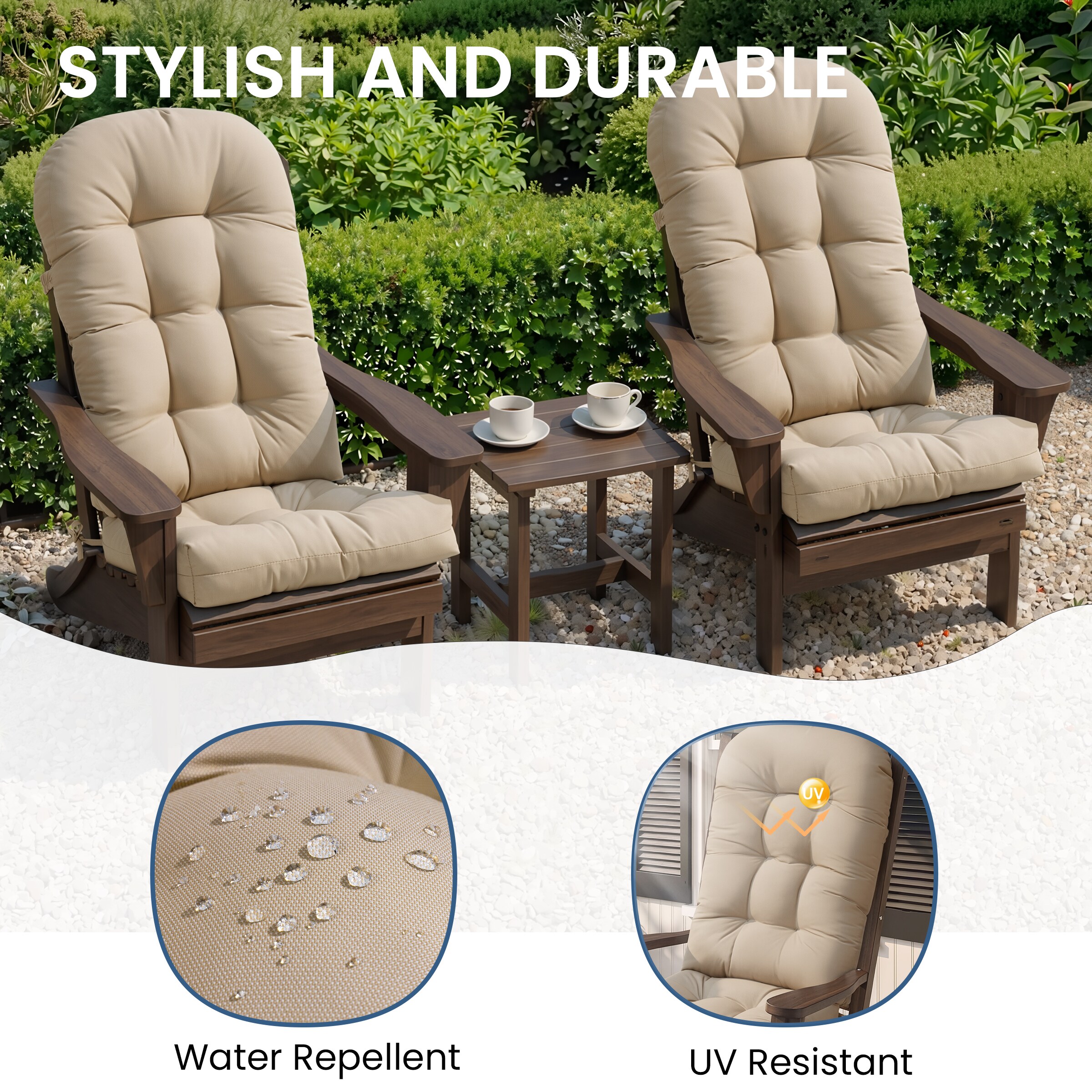 Crestlive Products CL-CU002BEI-1 Patio-Furniture-Cushions - View #8