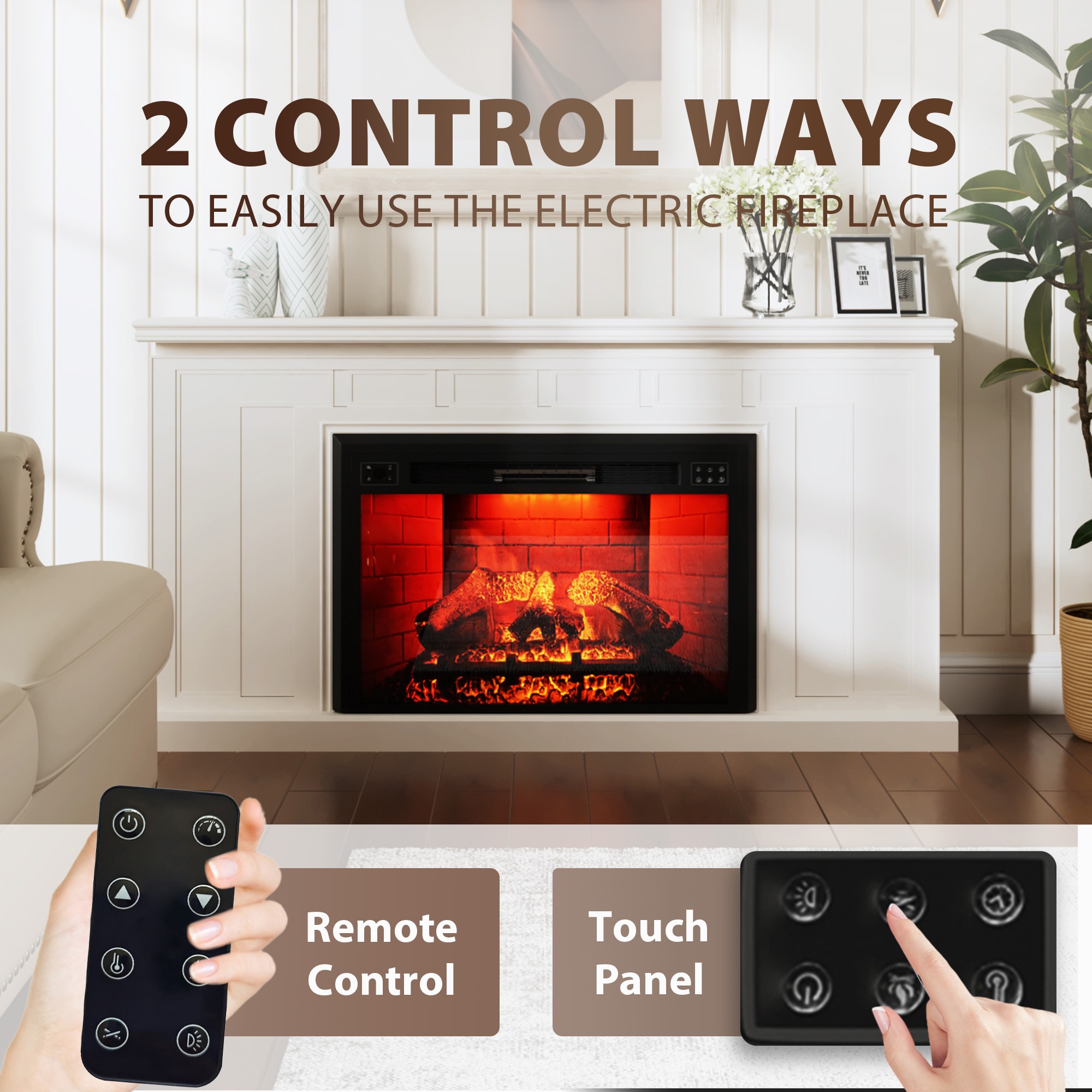 Clihome BL-ZH-07-35 Electric-Fireplaces - View #6