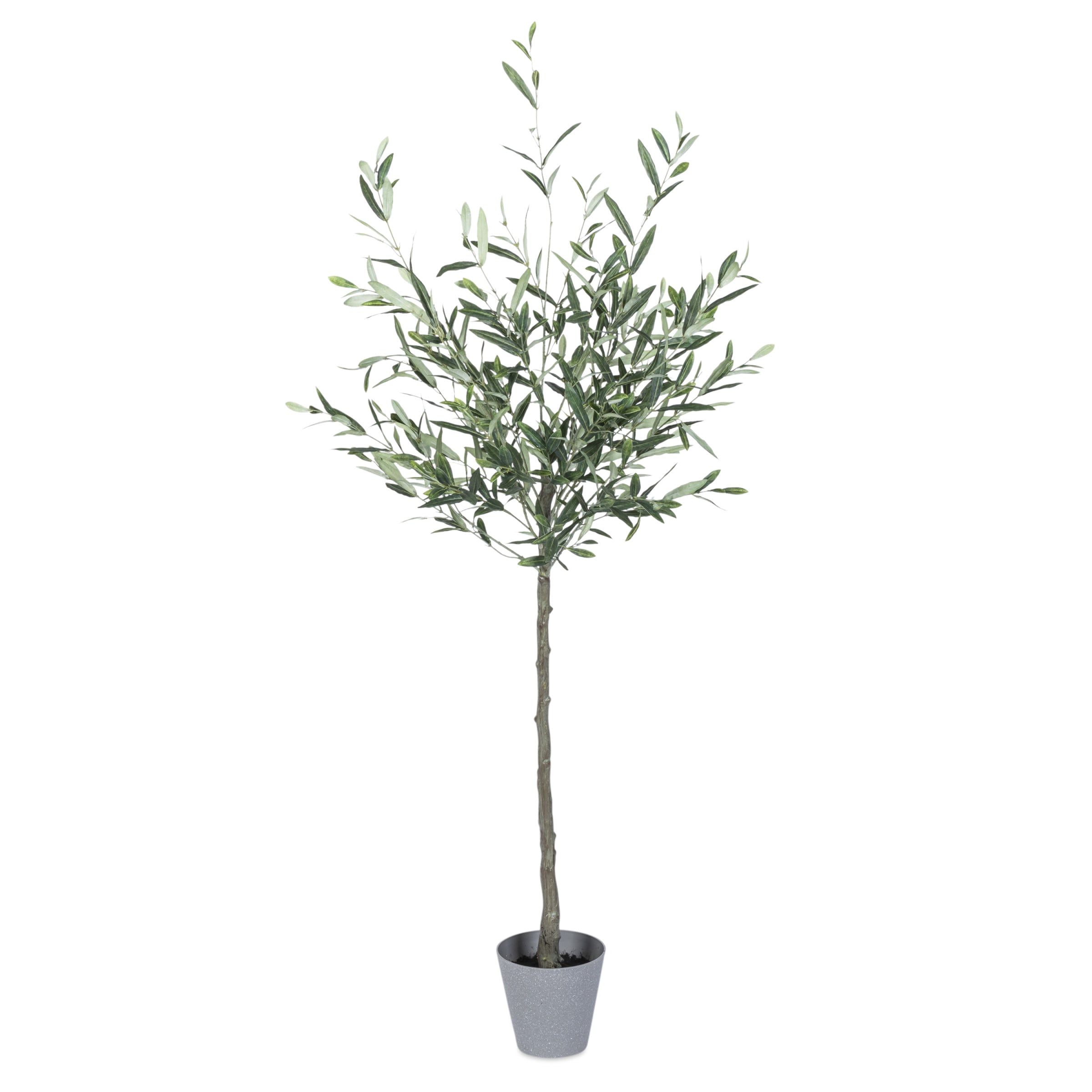 Churchgate Artificial Small Olive Tree in Woven Plant Pot