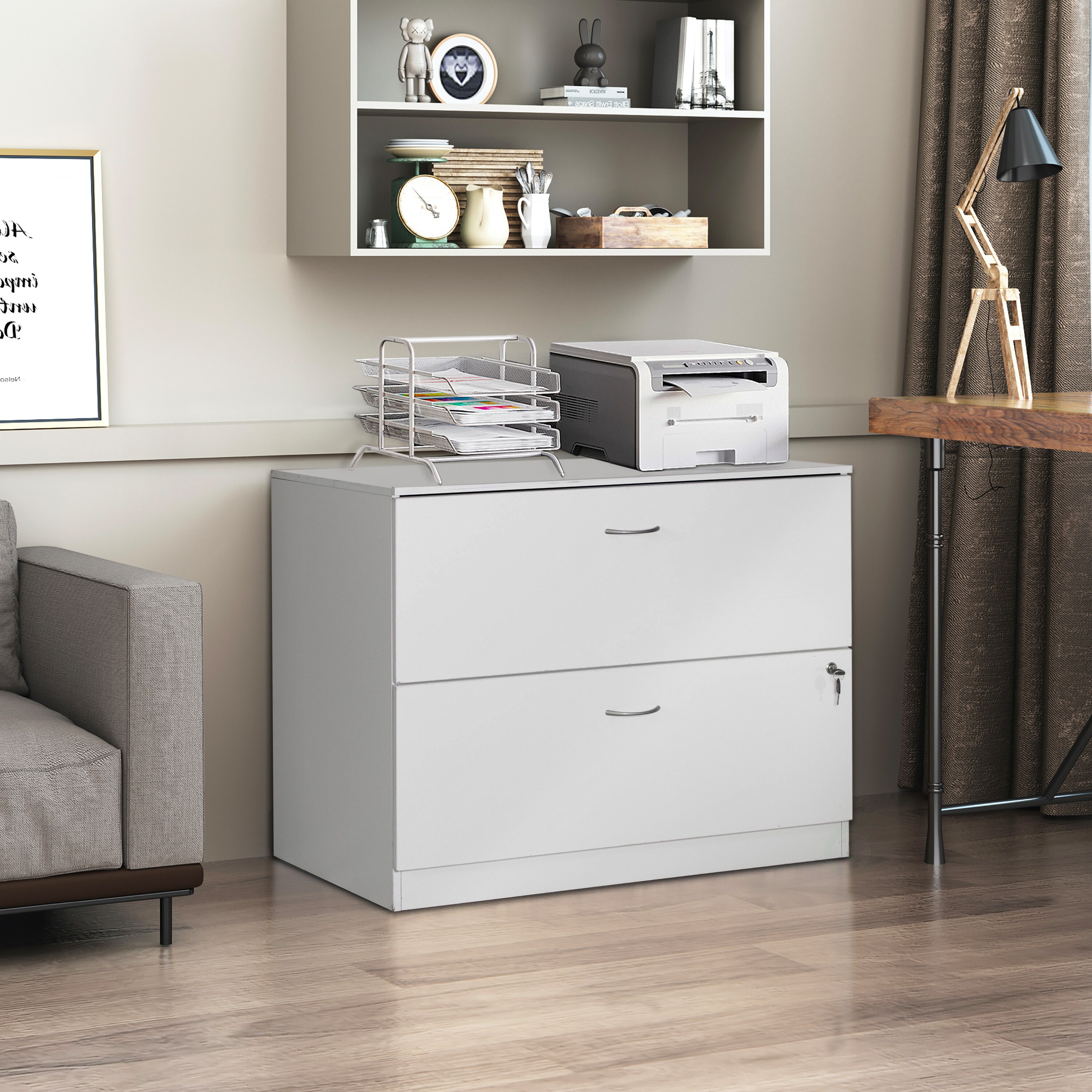 Basicwise QI004697.WT Filing-Cabinets - View #5