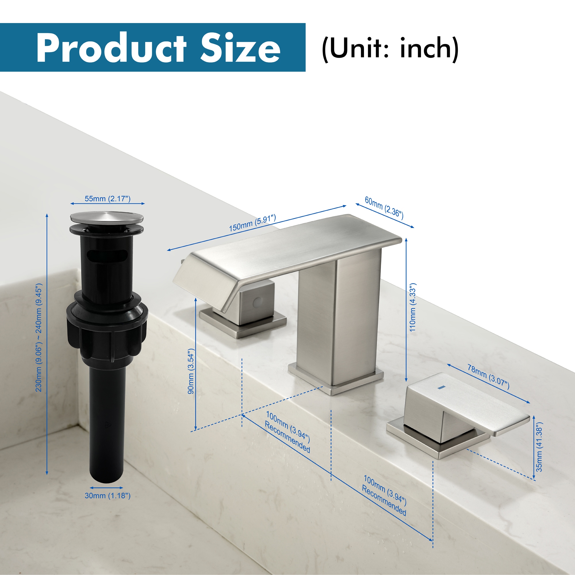 WELLFOR WF-B3353-PC Lavatory-Faucets - View #6