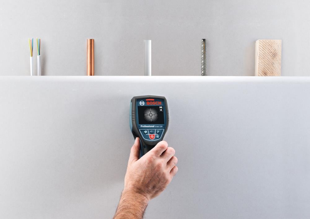 Bosch 4.75-in Scan Depth Metal and Wood Stud Finder in the Stud