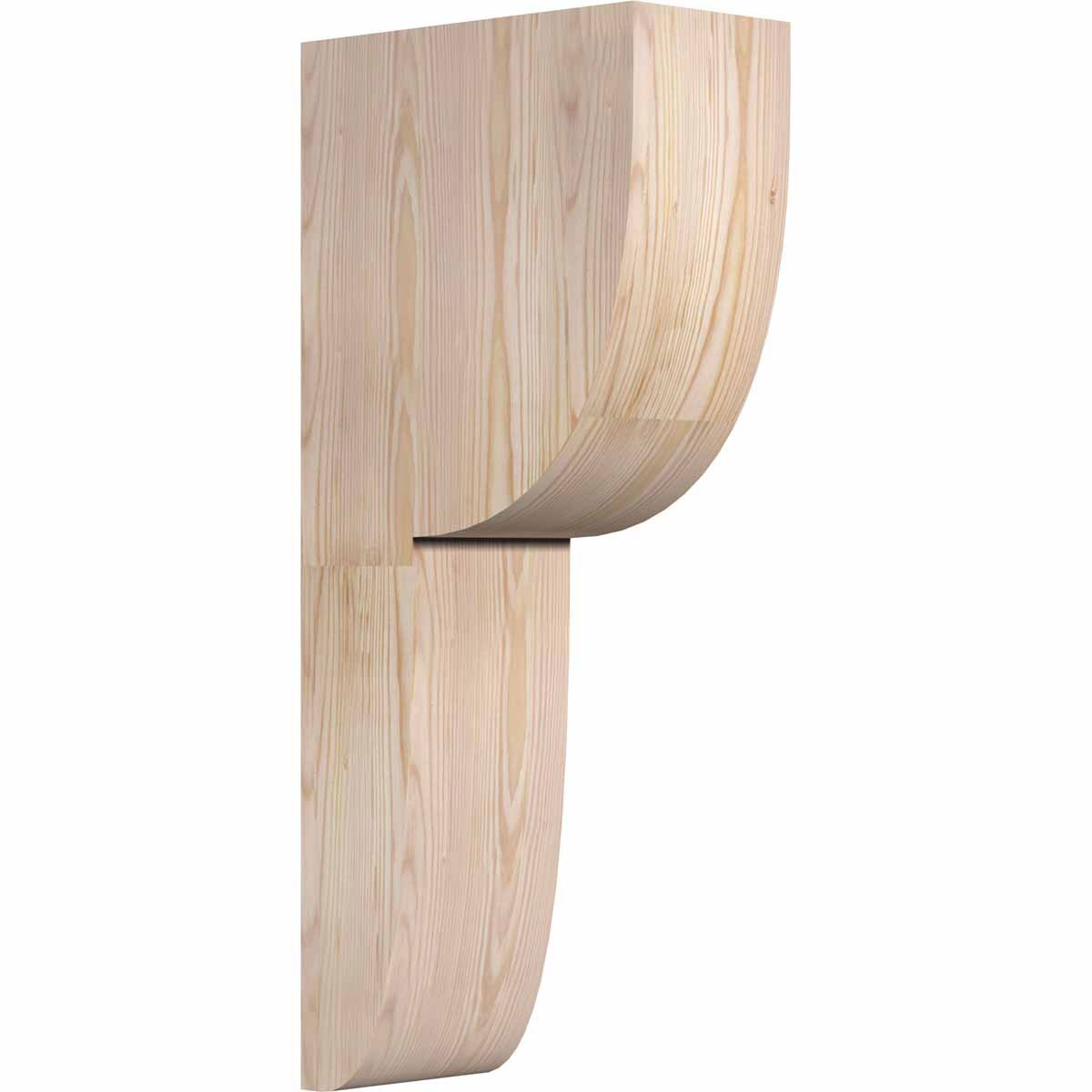 Ekena Millwork COR06X12X28CRE00RDF 6-in x 12-in x 28-in Crestline Unfinished Douglas fir Wood Paintable/Stainable Corbel