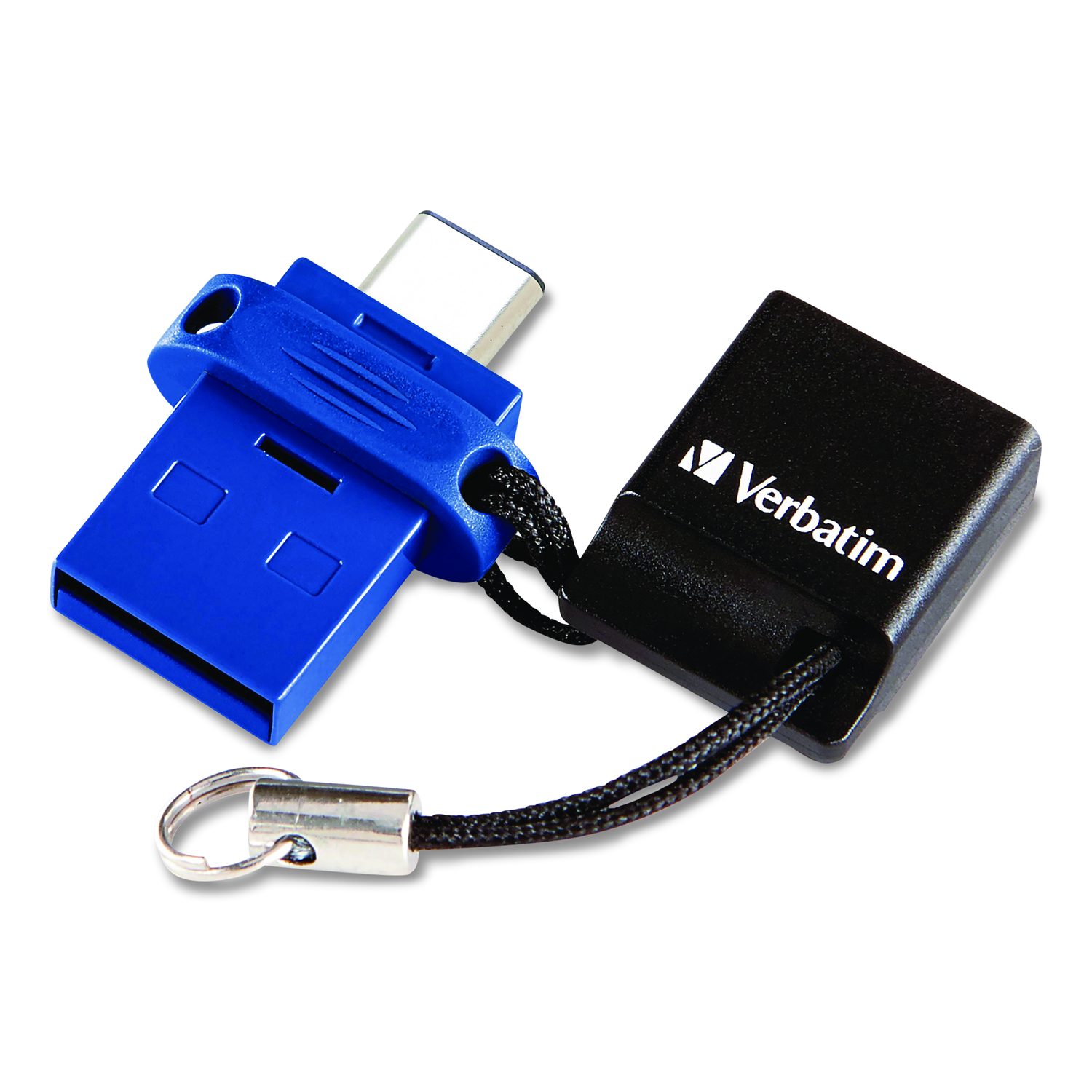 Verbatim Store n' Go Dual USB 3.2 Gen 1 Flash Drive for USB-C Devices Blue