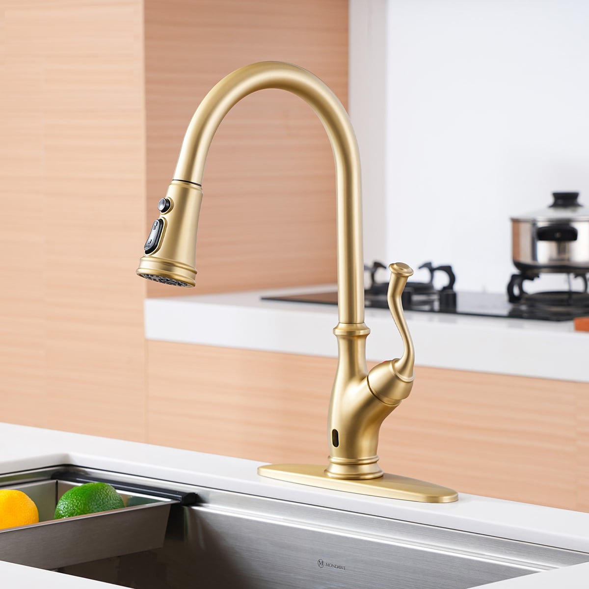 Mondawe OR-Q06CPF-DG Kitchen-Faucets - View #2