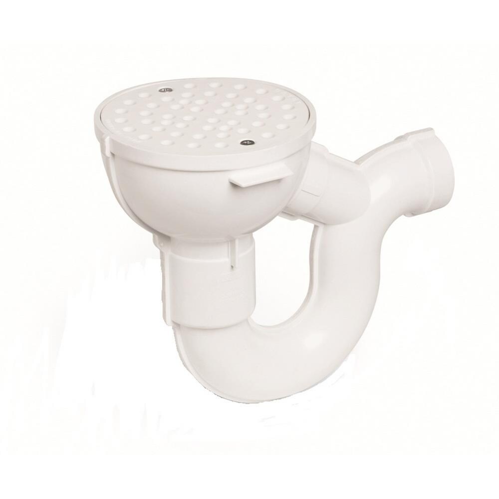 Oatey 2-in PVC Floor Drain with P-trap and Cleanout
