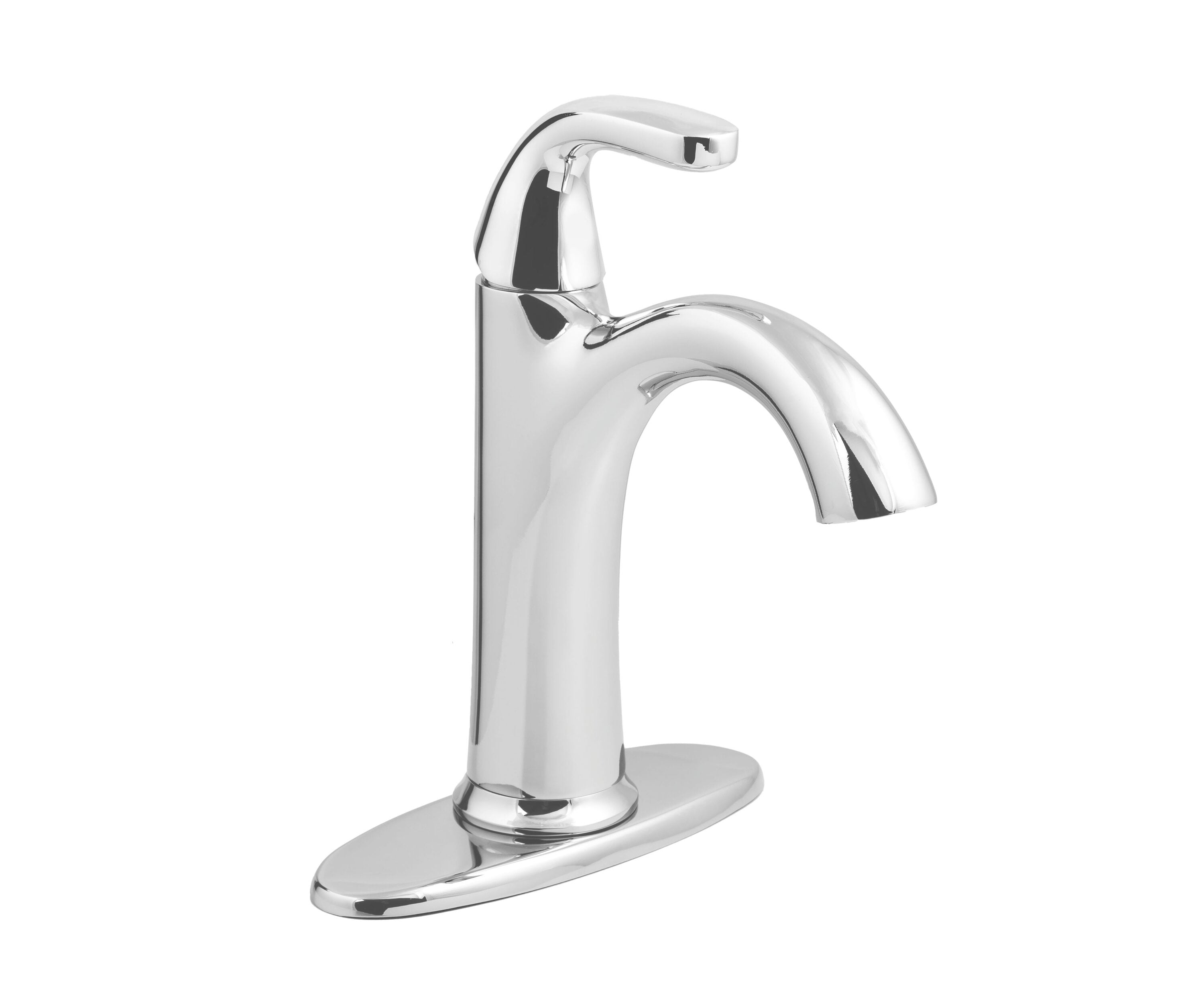 Niagara Conservation N-SLHA-LF12-CH-50-US Earth Luxe Chrome 4-in centerset 1-handle WaterSense High-arc Commercial/Residential Handle Bathroom Sink Faucet with Drain with Deck Plate