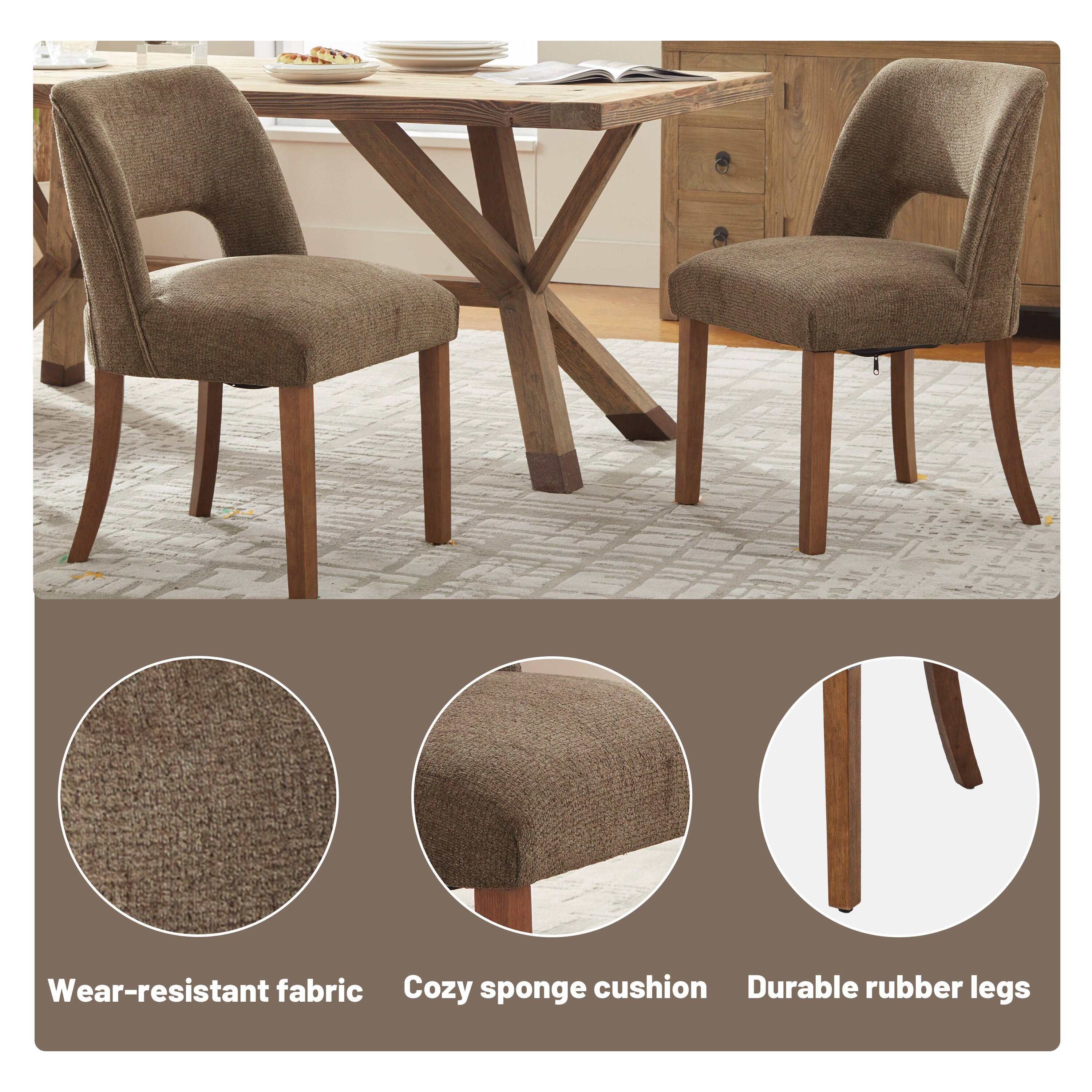 Keoni VK-007-DKBN Dining-Chairs - View #4