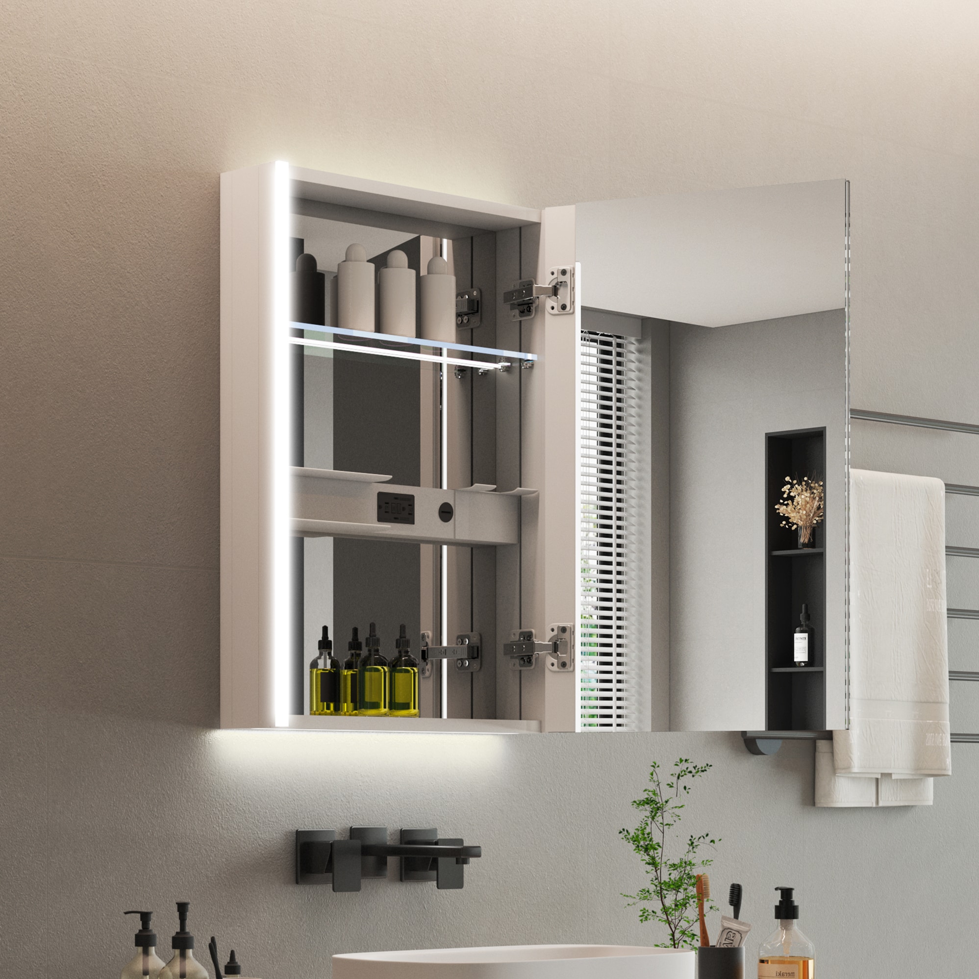 LIVIZA UCJ-CHMCL2030R Bathroom-Medicine-Cabinets - View #3
