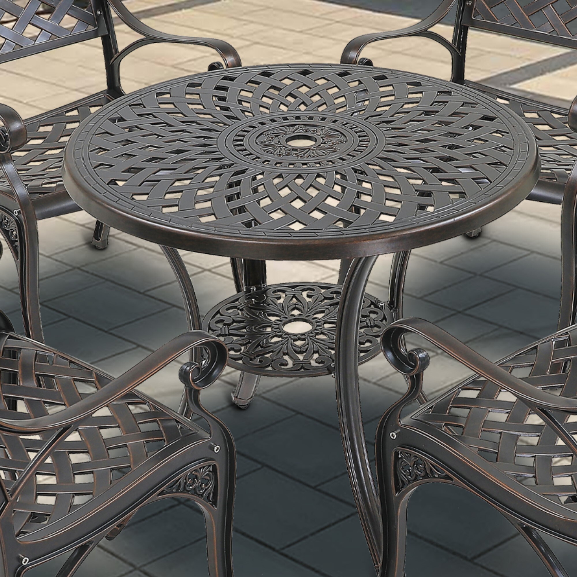 Mondawe MO6058T-BR Patio-Tables - View #2