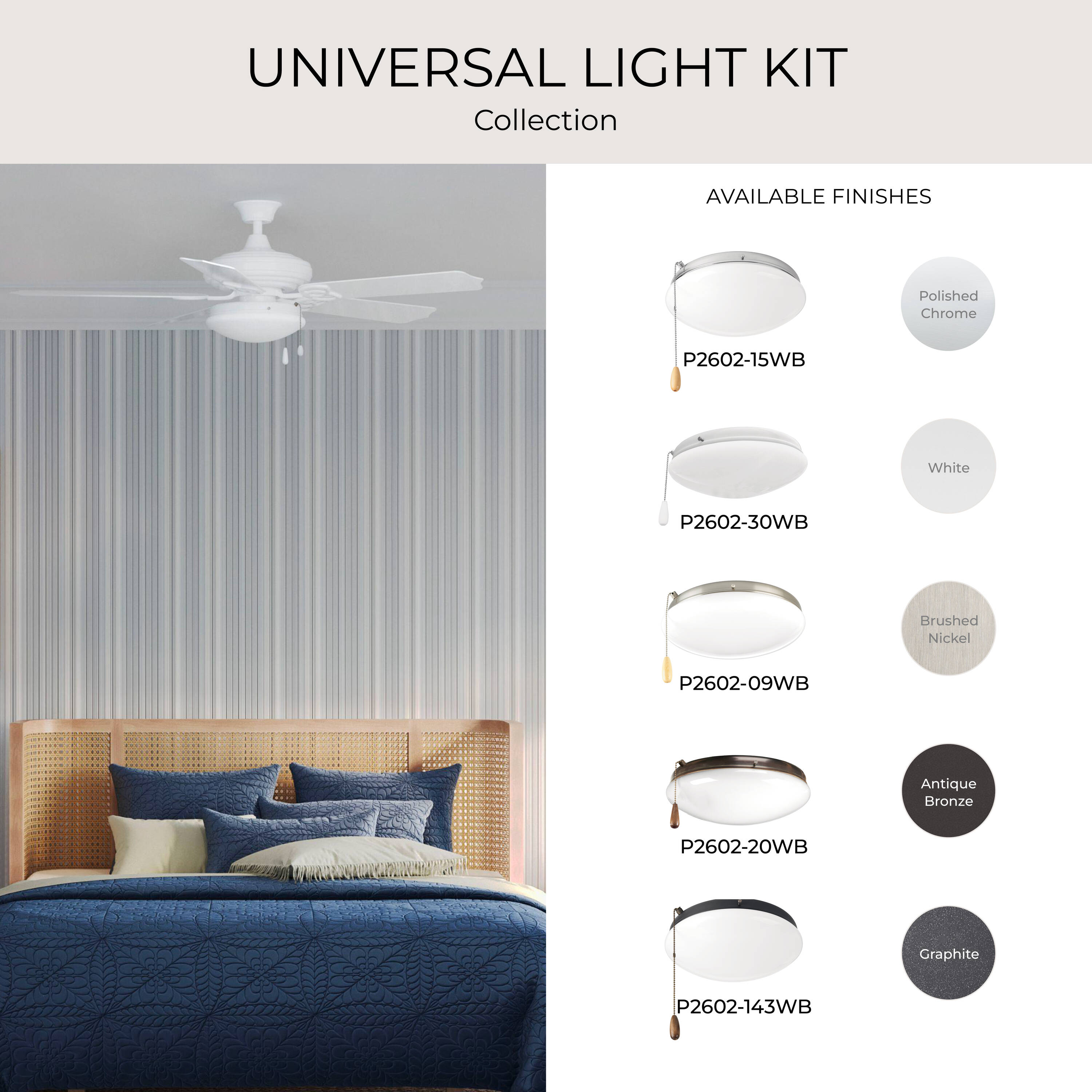 Progress Lighting P2602-30WB Ceiling-Fan-Blade-Arms - View #6