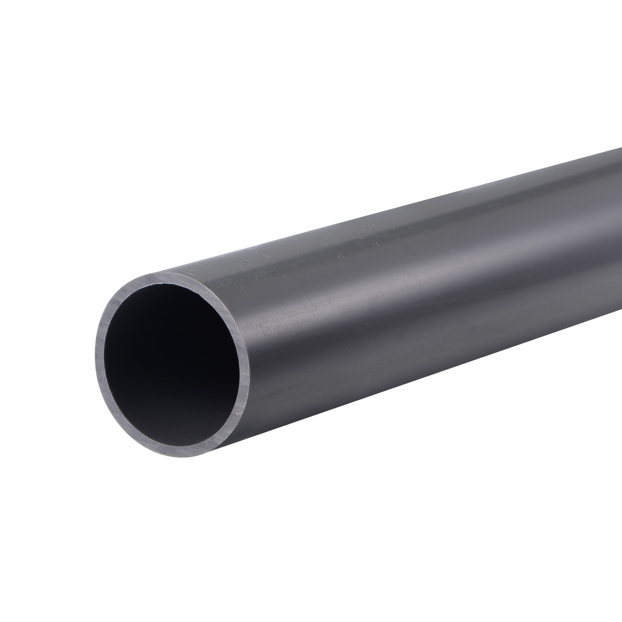 Unique Bargains - PVC Rigid Tube Round Pipe Hardware Tubing 28mm ID 32mm OD 350mm Light Grey High...