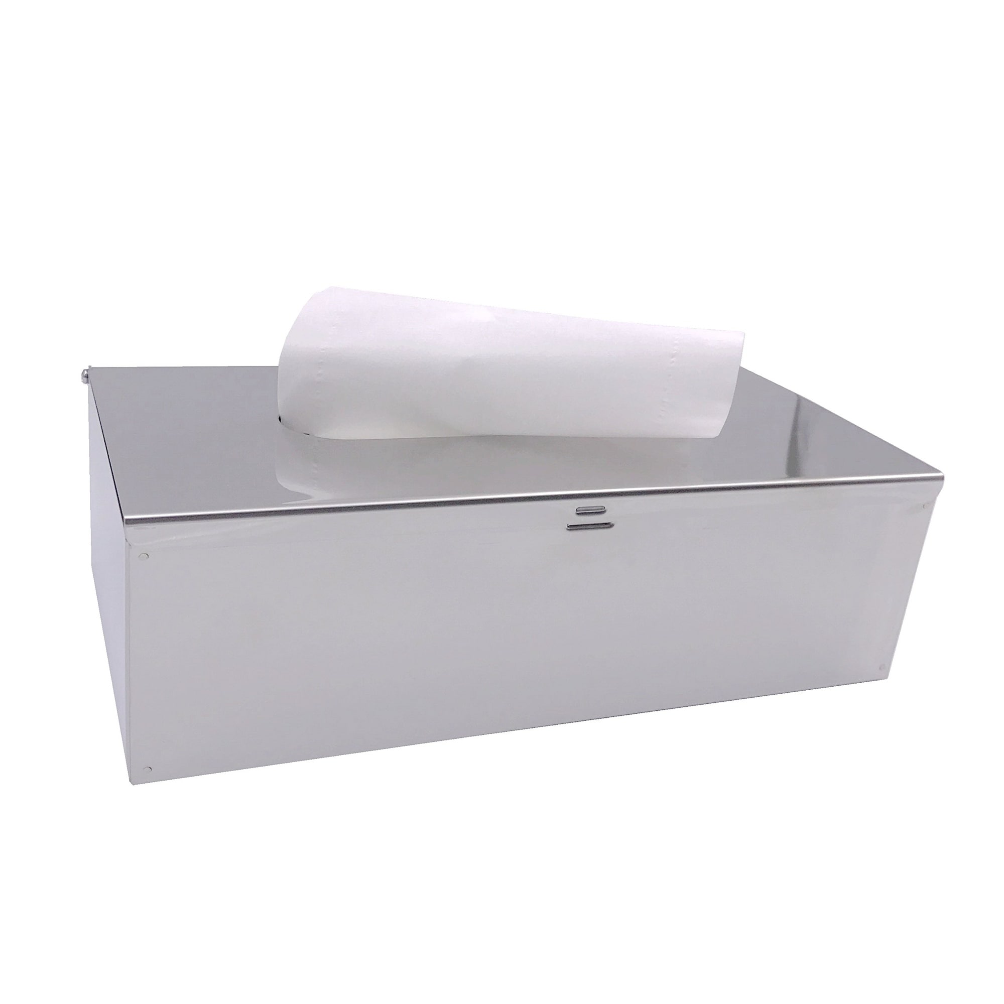 Aoibox  Rectangular Stainless Tissue Box Cover Wall Mount Mirror Polished 18 8 Steel 9 8 in x 5 1 in x 2 9 in