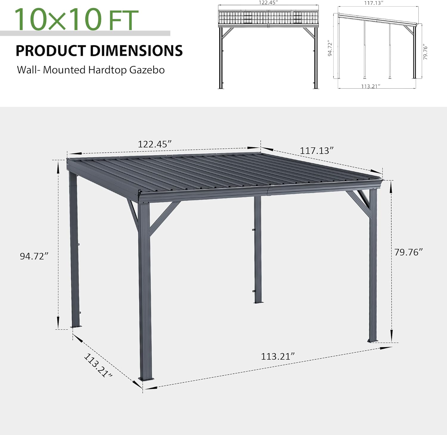 ToolCat LS2-68-HW Wood-Resin-Gazebos - View #6