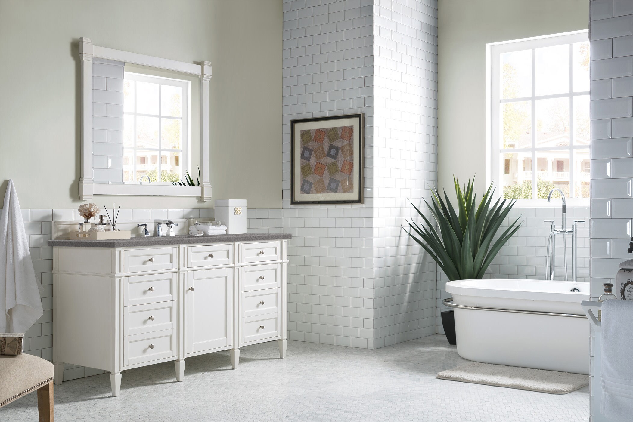 James Martin Vanities 650-V60S-BW-3GEX Bath-Vanity-Combo - View #3