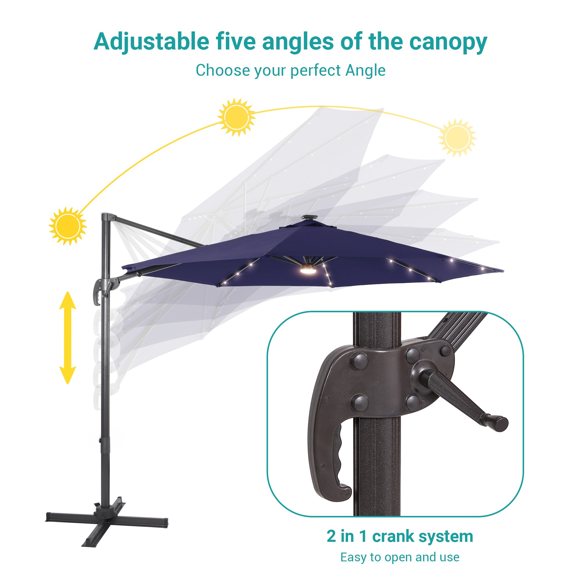 ACEGOSES LW-99GY-LED Umbrellas-2 - View #5