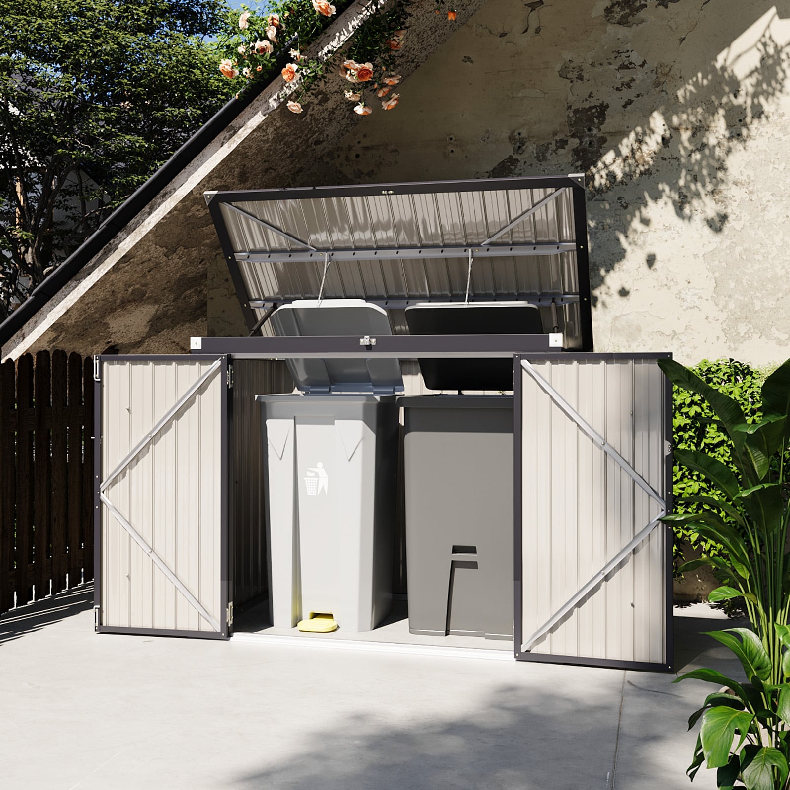 AOXUN AX-30111B Metal-Storage-Buildings-Sheds - View #2