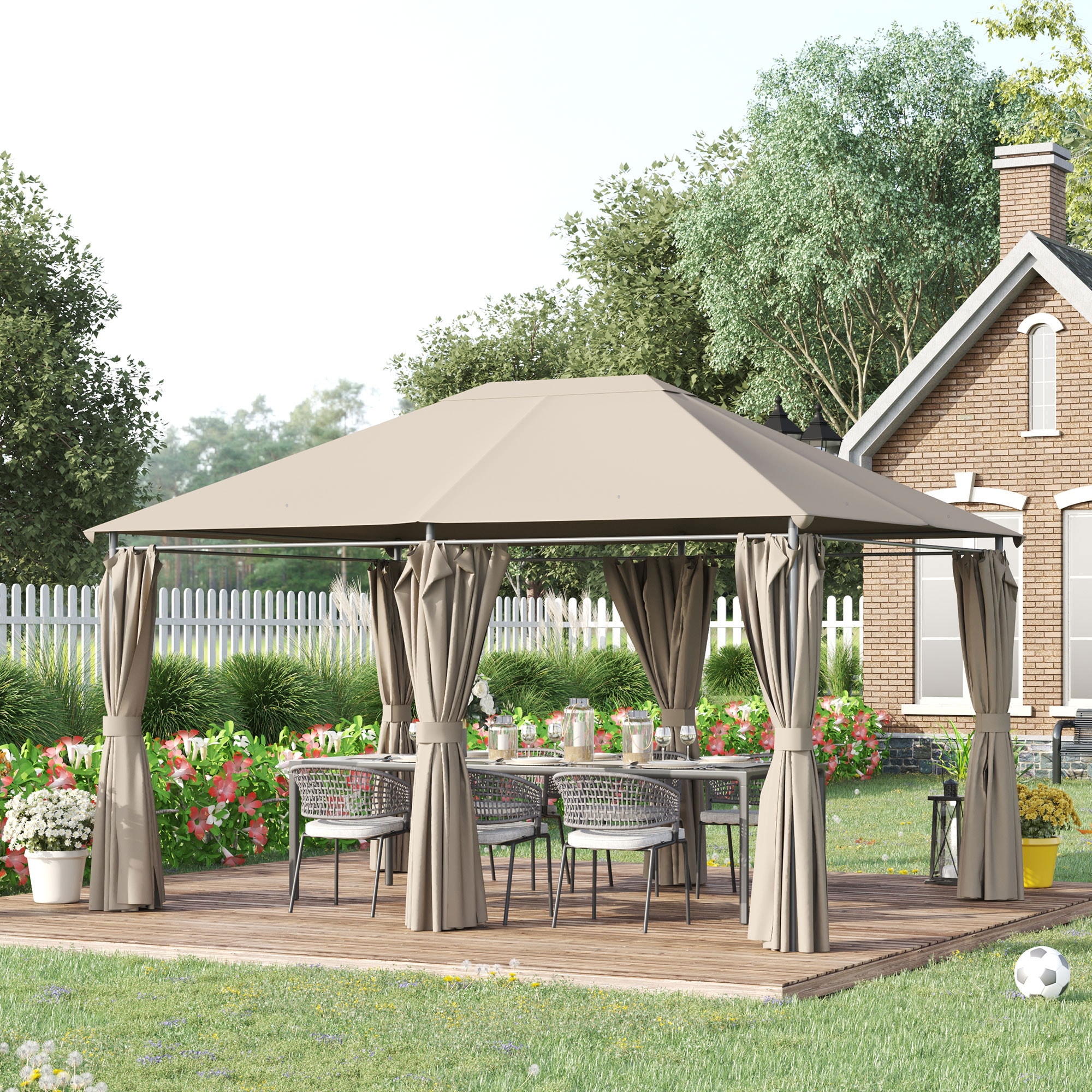 LIVIZA GAGP174258 Wood-Resin-Gazebos - View #2