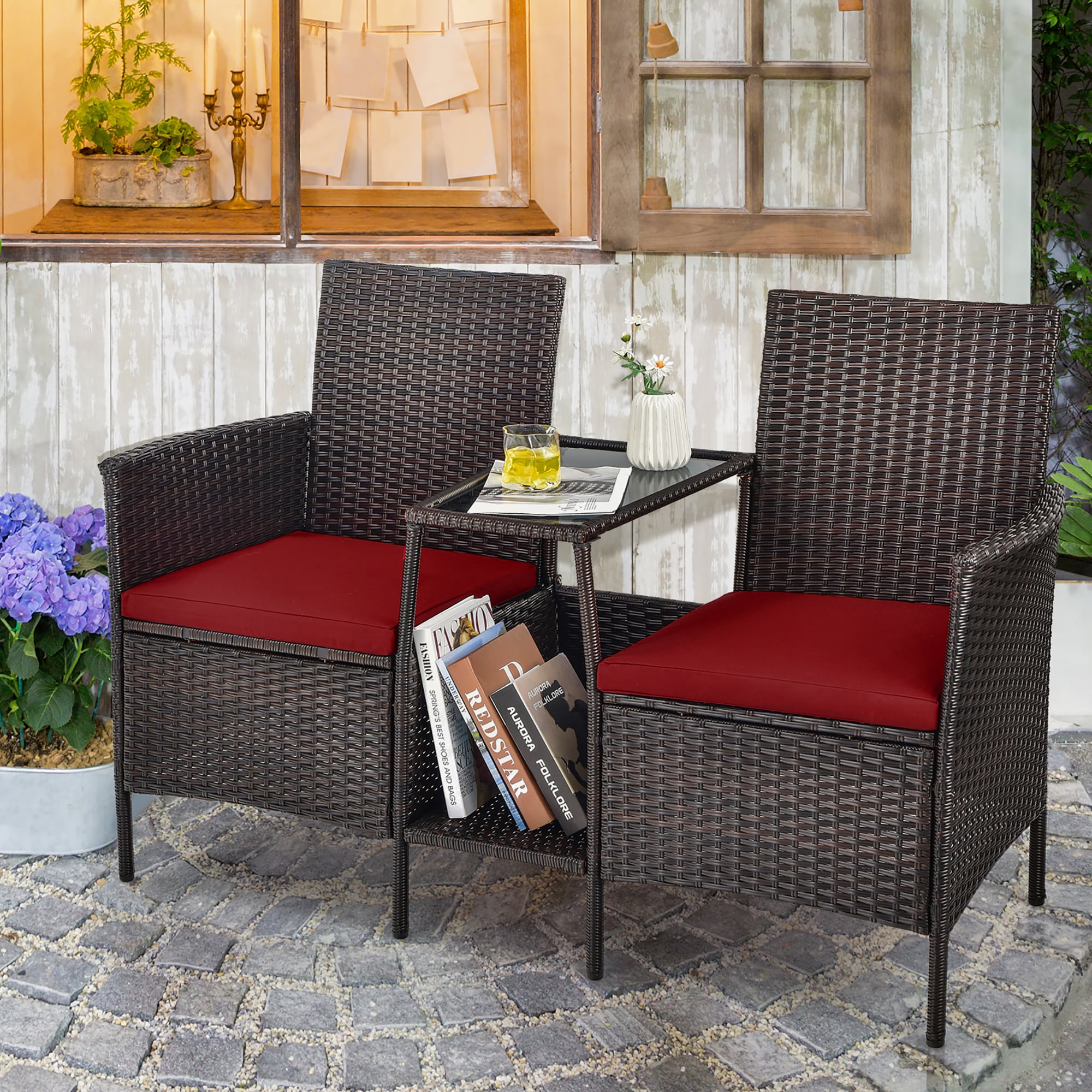 Costway HW68786RE Patio-Conversation-Sets - View #6