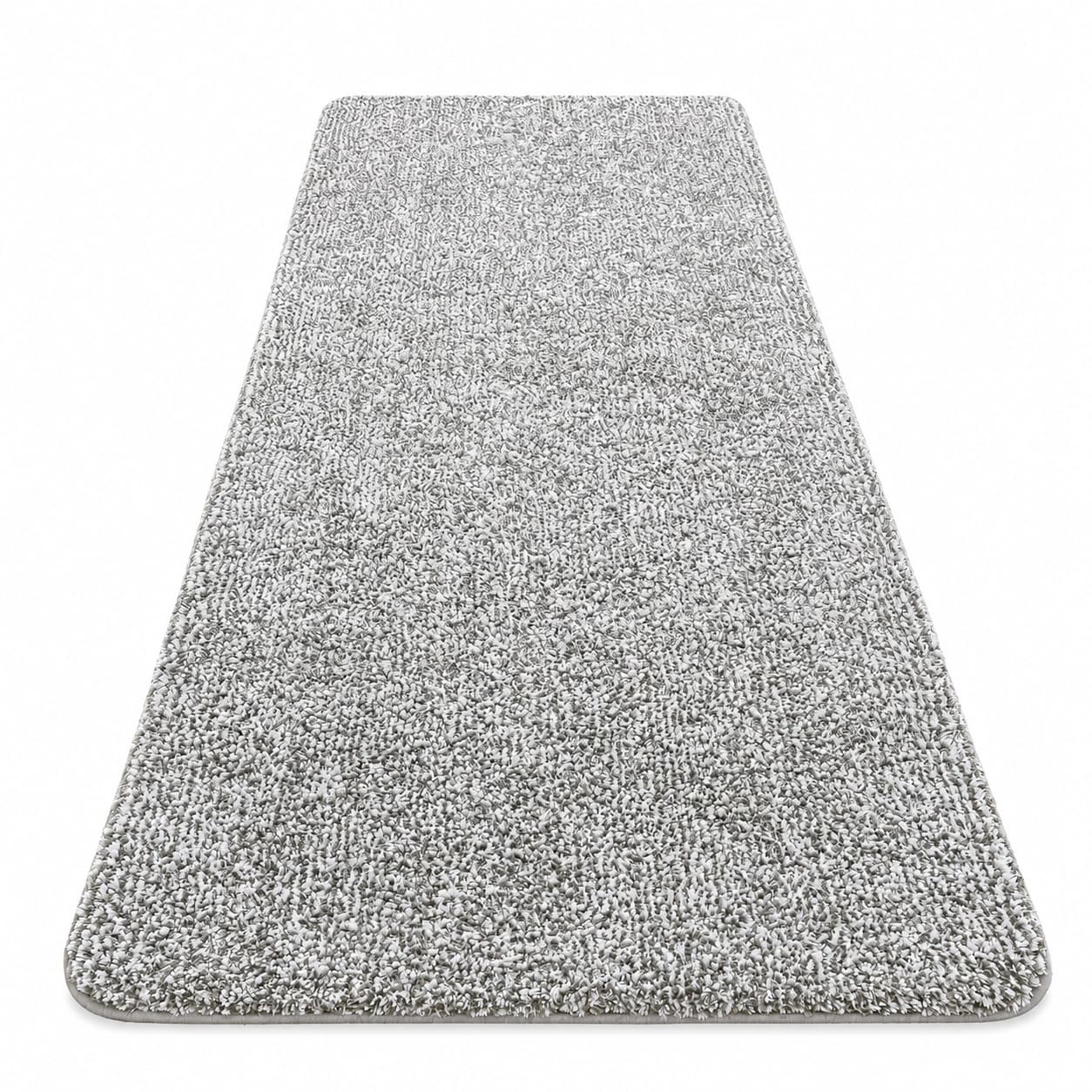 WZK Soft Absorbent Non Slip Machine Washable Two Tone Bathroom Runner Rug