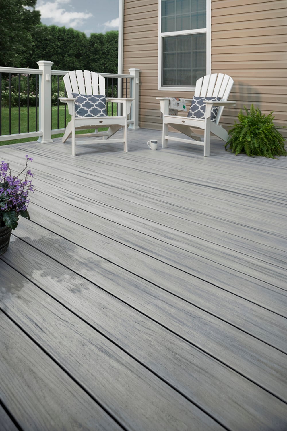 Trex Enhance Naturals 1 In X 6 In X 16 Ft Foggy Wharf Grooved Composite Deck Board 56 Pack In 1268