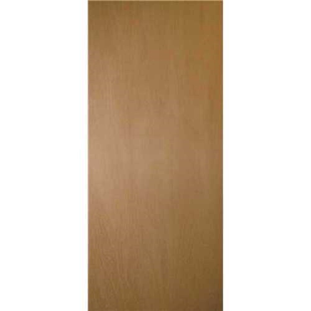  690375 30-in x 80-in Alpine Oak 1-panel Smooth Hollow core Prefinished Lauan Wood Slab Door
