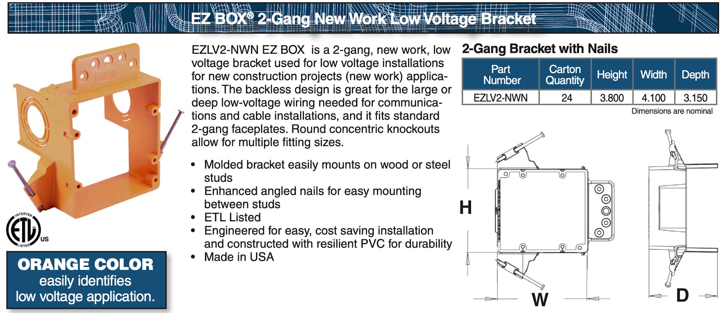 CANTEX LEZLV2-NWN Electrical-Box - View #2